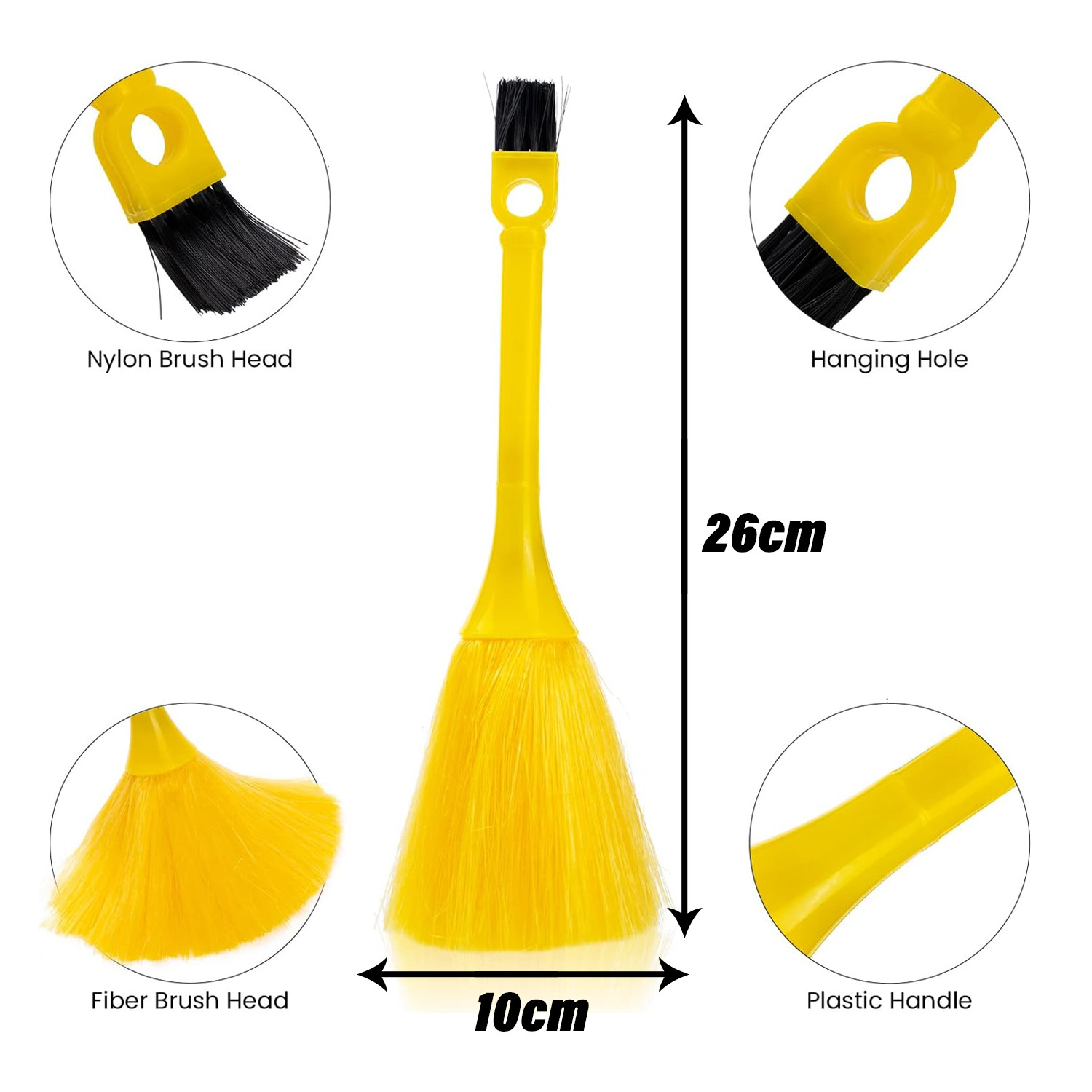 Kuber Industries Computer Brush | Computer Keyboard Brush | Kitchen Duster | Laptop Keyboard Brush | Computer Dual Brush | Cleaning Tool for Computer |Multicolor