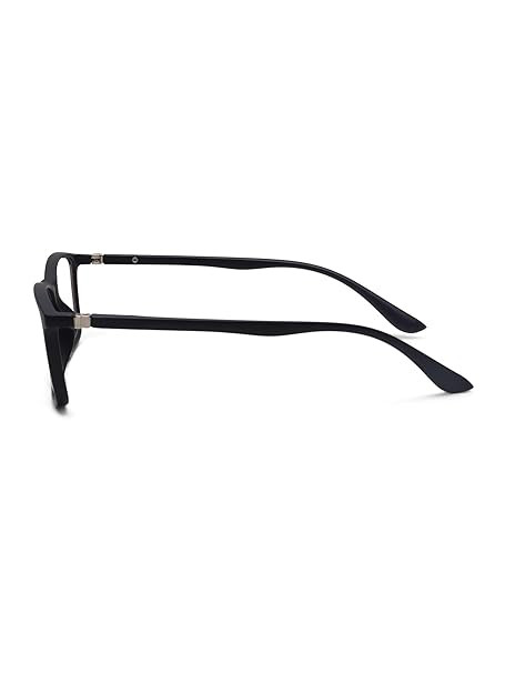 Kuber Industries Computer Glasses | Square Blue Cut Glasses | Eye Protection Glasses | Reading Glasses | UV Protection Glasses | Blue Light Filter Glasses | Zero Power Glasses | Black