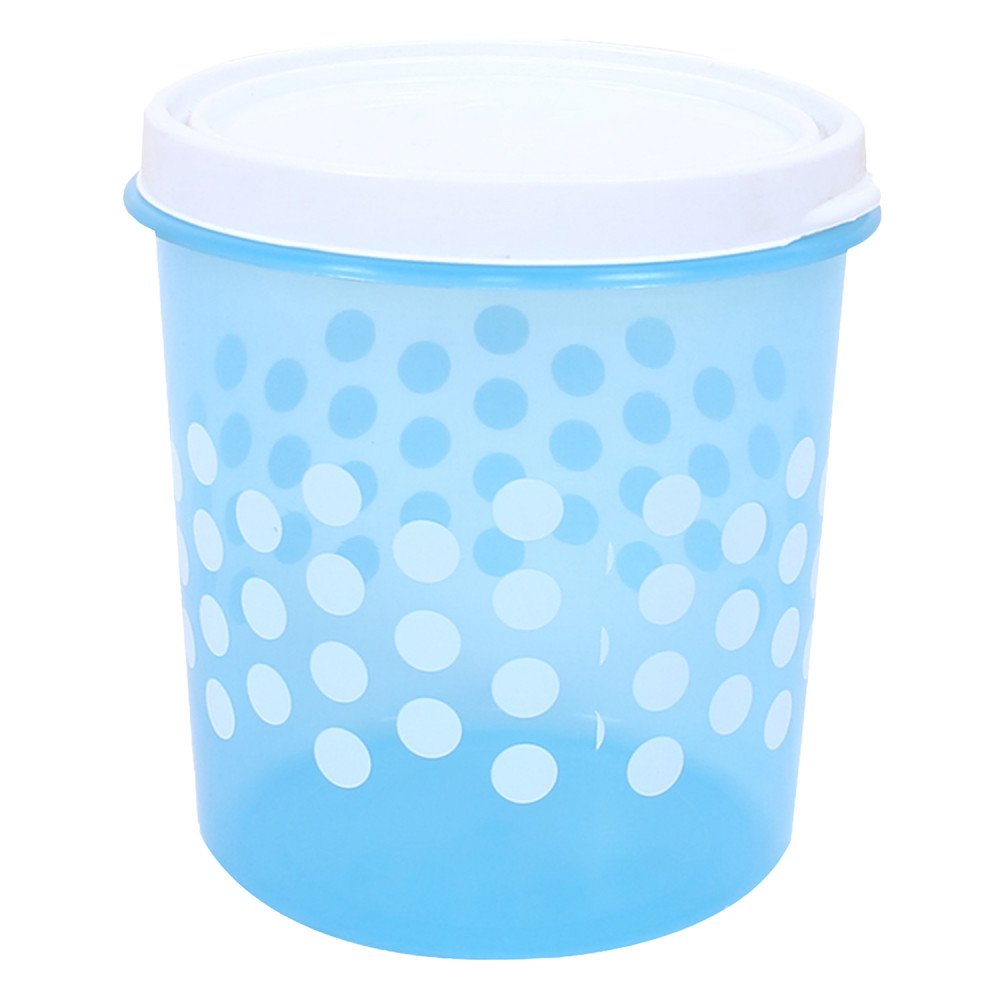 Kuber Industries Container | Plastic Container For Kitchen | Food Storage Container For Kitchen | Dot Printed Storage Containers | 5 Litre | CONTI 105 | Sky Blue