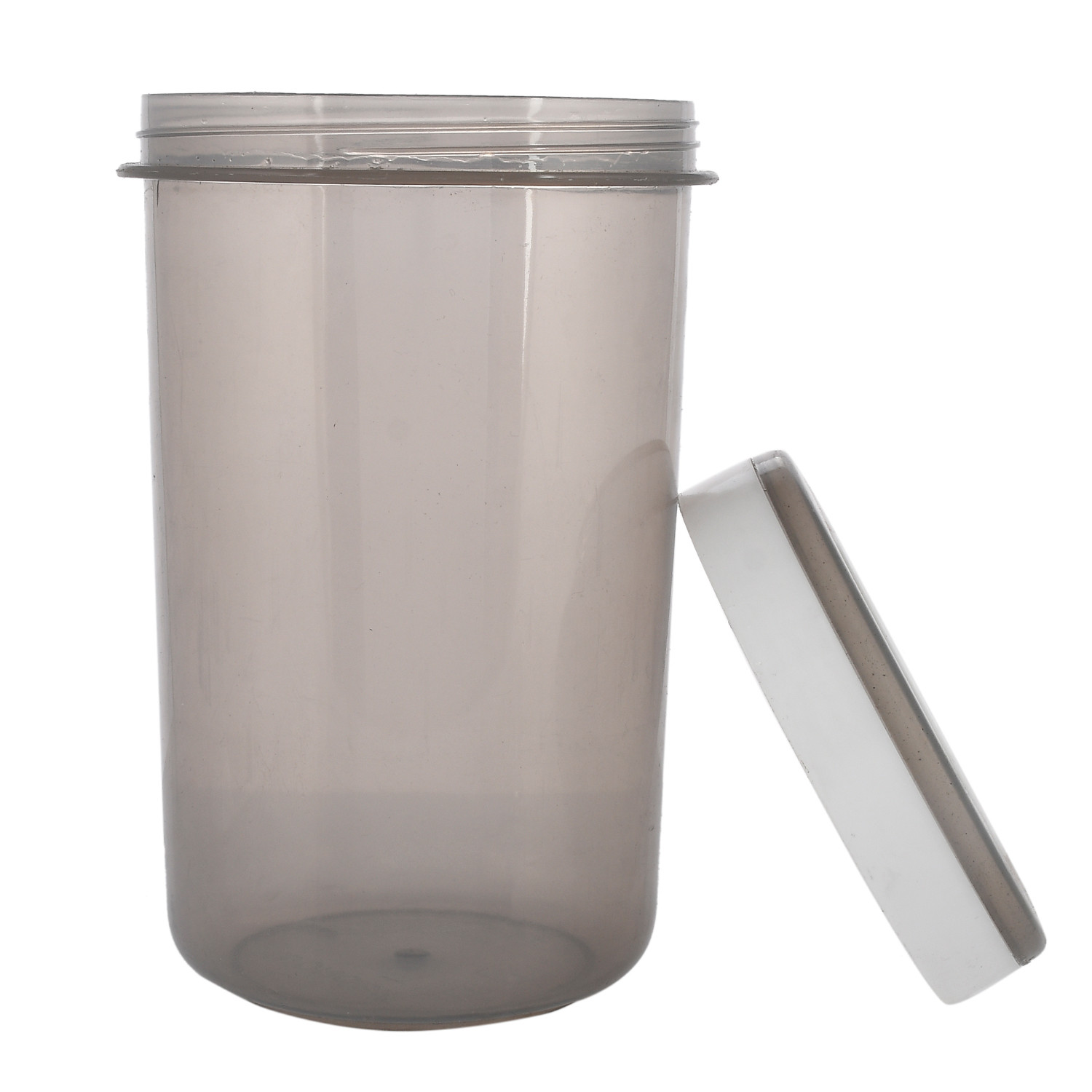 Kuber Industries Containers Set for Kitchen|BPA-Free Plastic 1500 ML Storage Containers Set With Spoon for Kitchen(Gray)