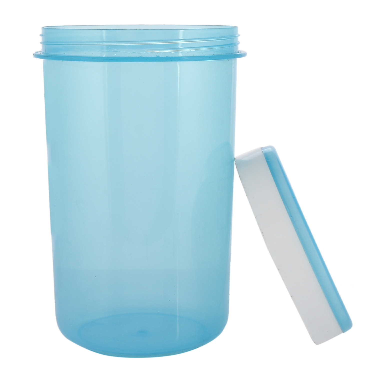 Kuber Industries Containers Set for Kitchen|BPA-Free Plastic 1500 ML Storage Containers Set With Spoon for Kitchen (Sky Blue)