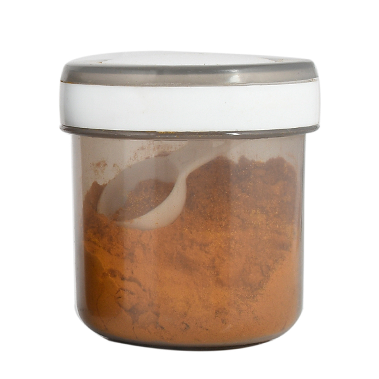 Kuber Industries Containers Set for Kitchen|BPA-Free Plastic Storage Containers Set|Kitchen Storage Containers|Grocery Containers with Spoon|SPICY 1100 ML (Gray)