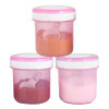 Kuber Industries Containers Set for Kitchen|BPA-Free Plastic Storage Containers Set|Kitchen Storage Containers|Grocery Containers with Spoon|SPICY 1100 ML|(Pink)