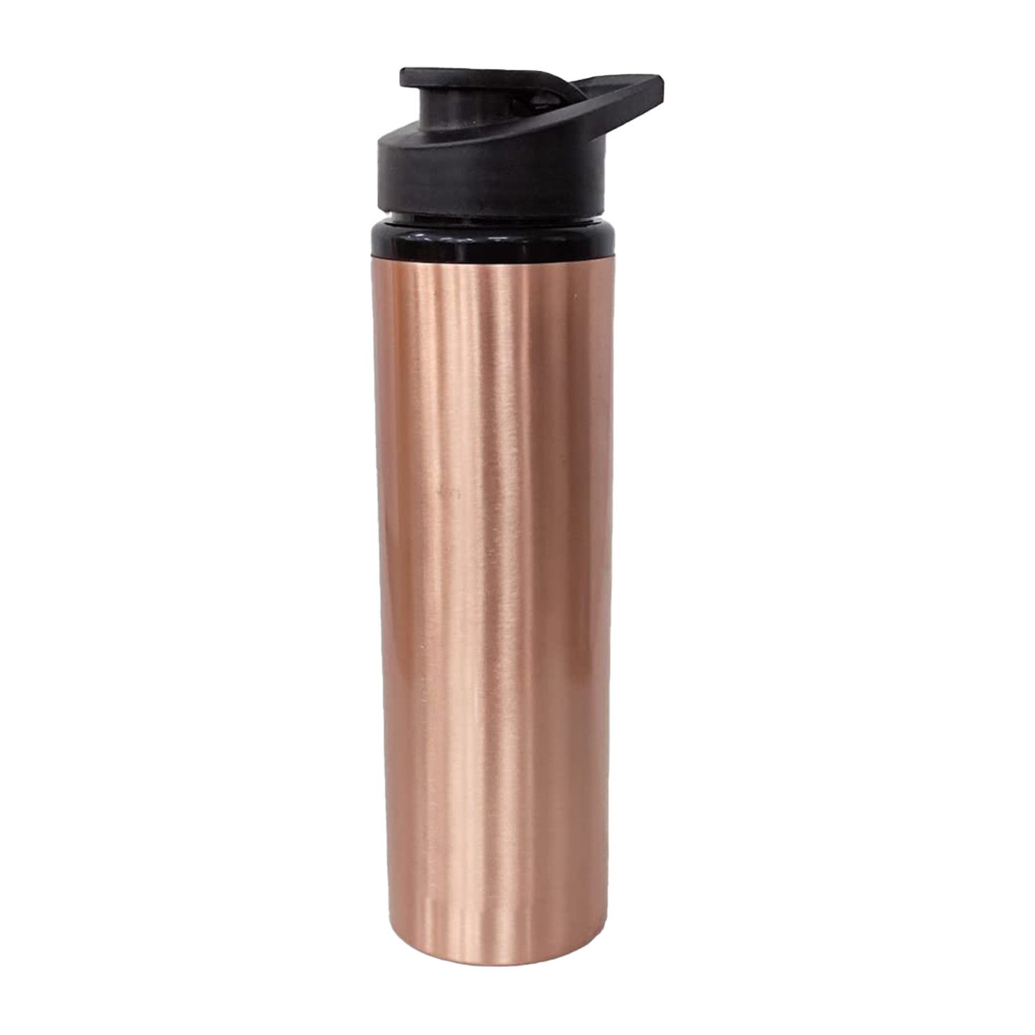 Kuber Industries Copper Water Bottle with Sipper 750ml| Leak Proof Sipper Bottle|Designer 100% Pure Copper Bottle | Copper Bottle For Home, Office, Kids (Pack of 1)