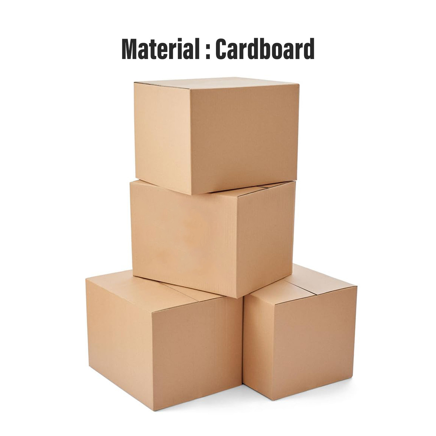 Kuber Industries Corrugated Box | 3 Ply Corrugated Packing Box | Corrugated for Shipping | Corrugated for Courier & Goods Transportation | Packing Storage Box | 50 Pcs Set | P00 | Brown