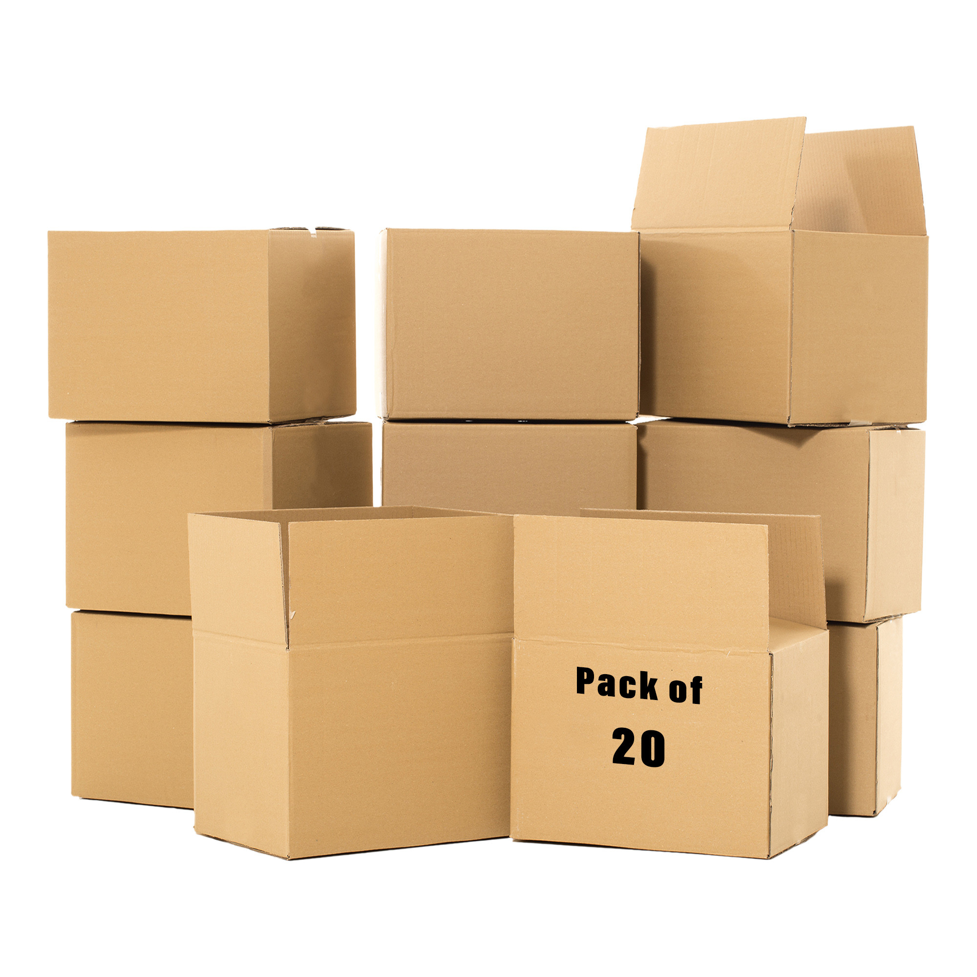 Kuber Industries Corrugated Box | 3 Ply Corrugated Packing Box | Corrugated for Shipping | Corrugated for Courier & Goods Transportation | L 23.5 x W 15.5 x H 15.5 Inch|Brown