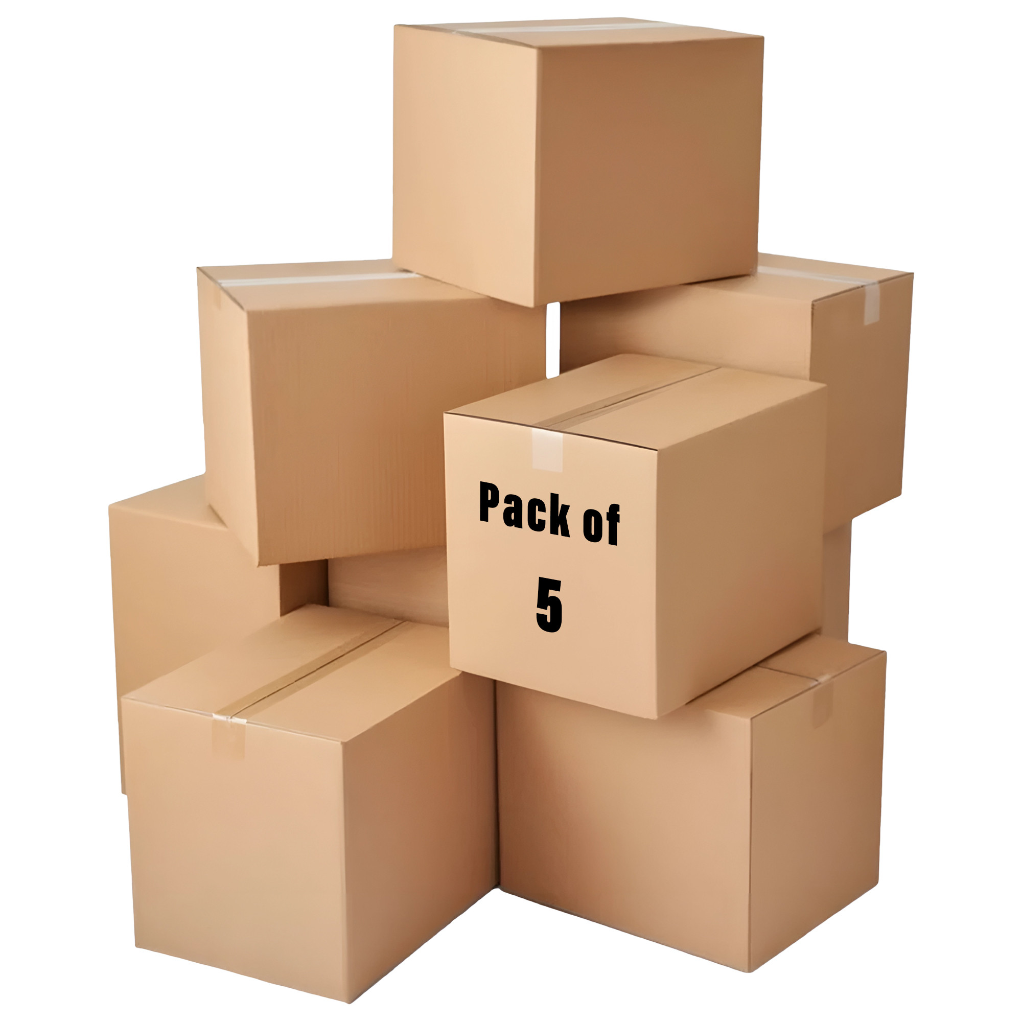Kuber Industries Corrugated Box | 3 Ply Corrugated Packing Box | Corrugated for Shipping | Corrugated for Courier & Goods Transportation | L 13 x W 11.50 x H 13 Inch| Brown