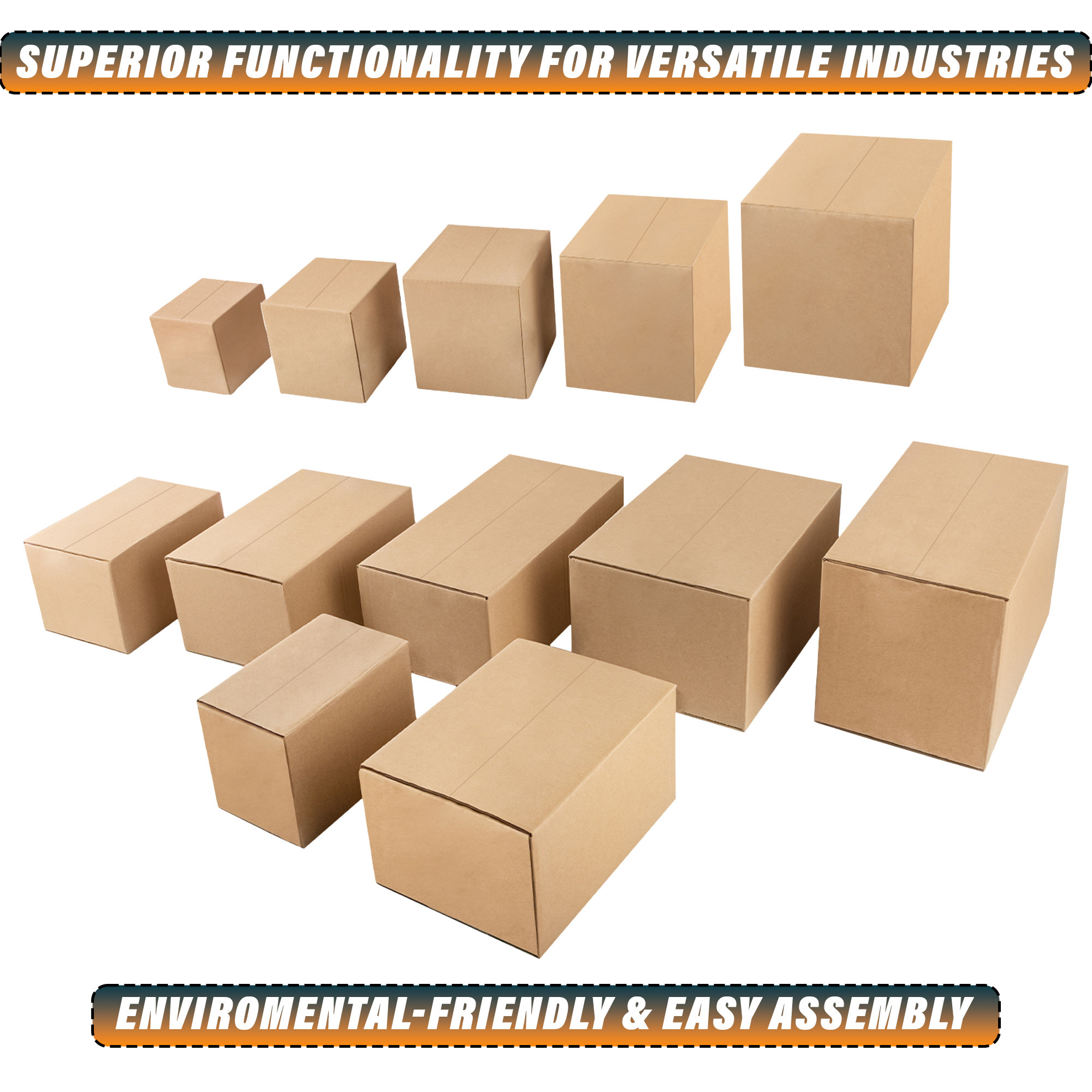 Kuber Industries Corrugated Box | 3 Ply Corrugated Packing Box | Corrugated for Shipping | Corrugated for Courier & Goods Transportation | L 13 x W 11.50 x H 13 Inch| Brown