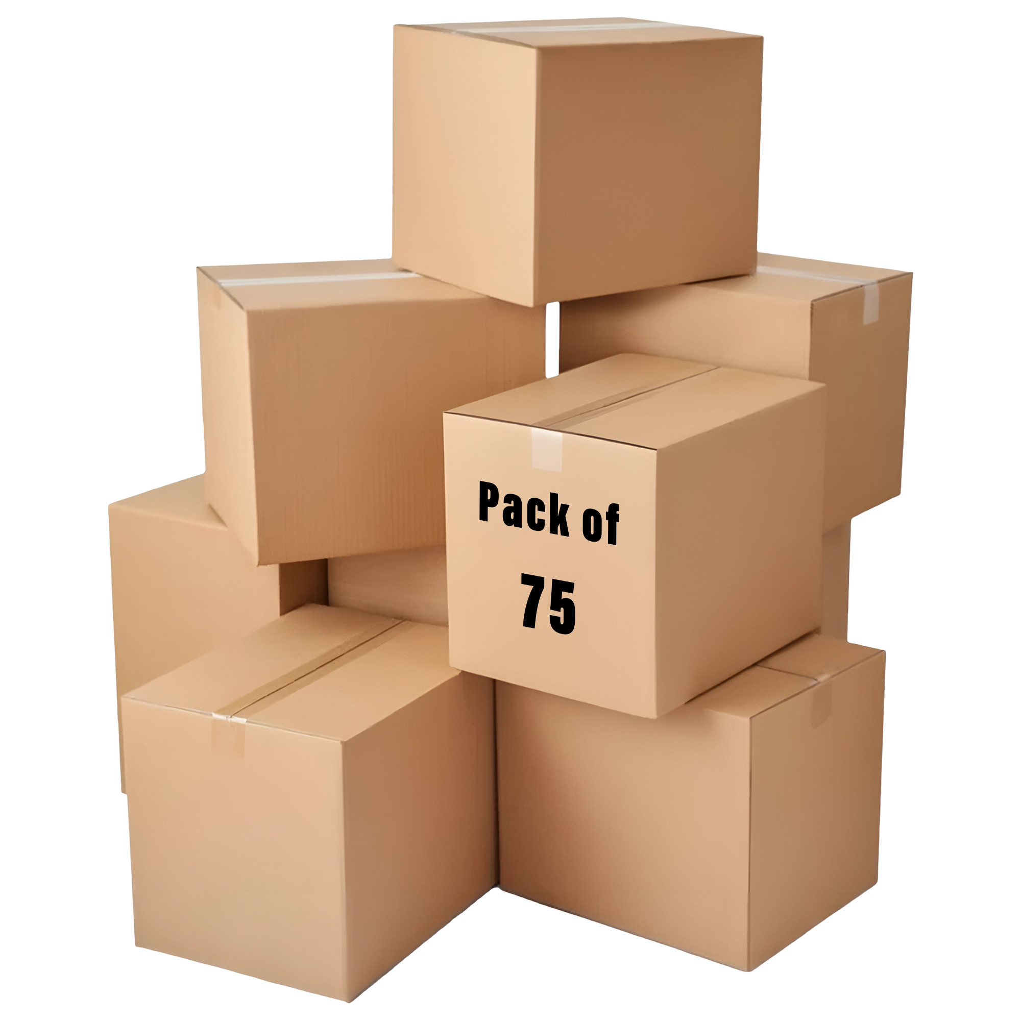 Kuber Industries Corrugated Box | 3 Ply Corrugated Packing Box | Corrugated for Shipping | Corrugated for Courier & Goods Transportation | L 13 x W 11.50 x H 13 Inch| Brown