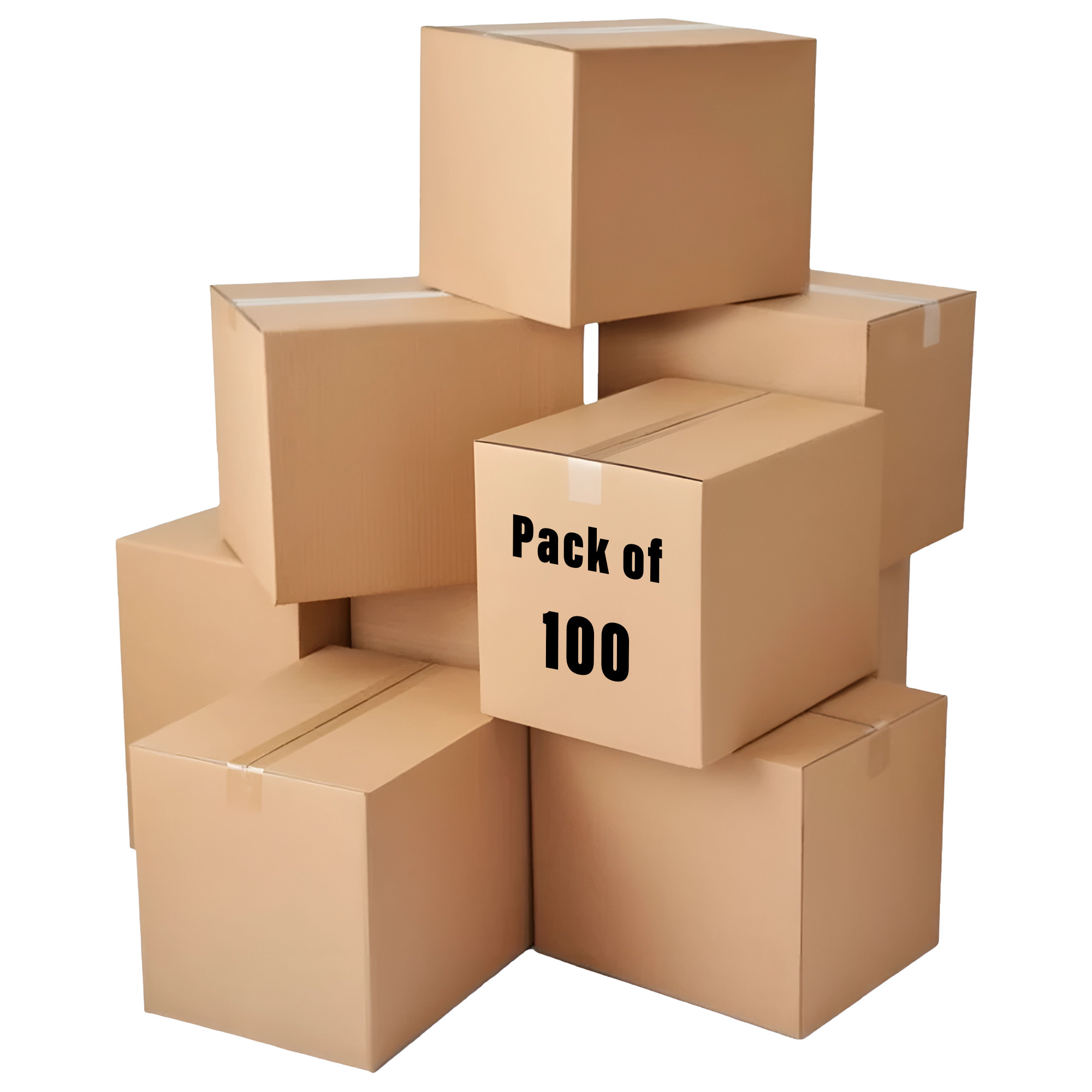 Kuber Industries Corrugated Box | 3 Ply Corrugated Packing Box | Corrugated for Shipping | Corrugated for Courier & Goods Transportation | L 13 x W 11.50 x H 13 Inch| Brown