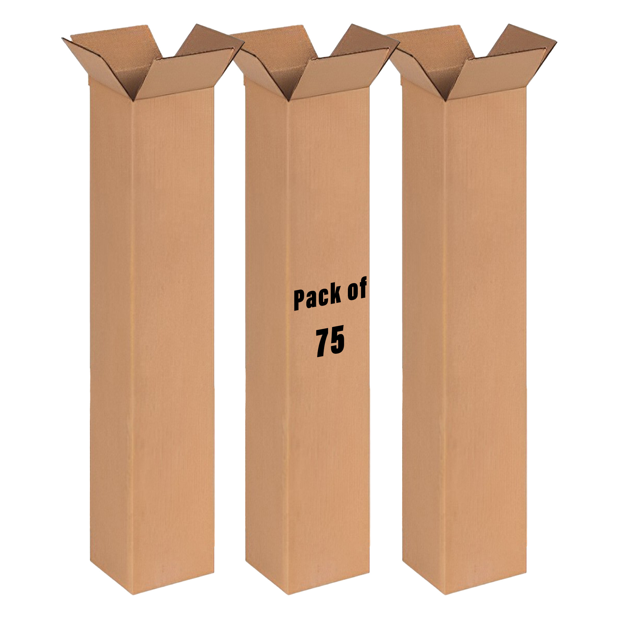 Kuber Industries Corrugated Box | 3 Ply Corrugated Packing Box | Corrugated for Shipping | Corrugated for Courier & Goods Transportation | L 3 x W 3 x H 19 Inch| Brown