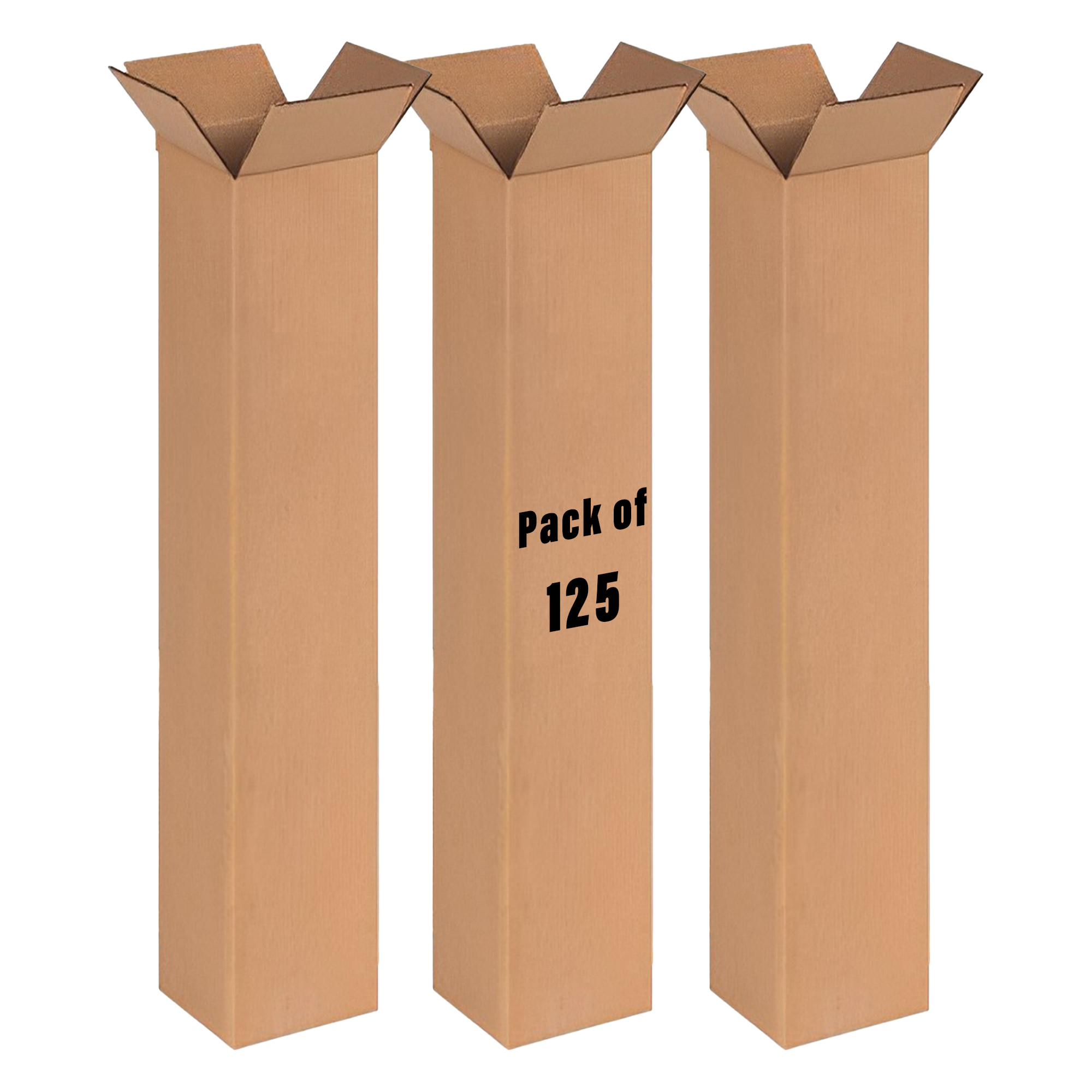 Kuber Industries Corrugated Box | 3 Ply Corrugated Packing Box | Corrugated for Shipping | Corrugated for Courier & Goods Transportation | L 3 x W 3 x H 19 Inch| Brown