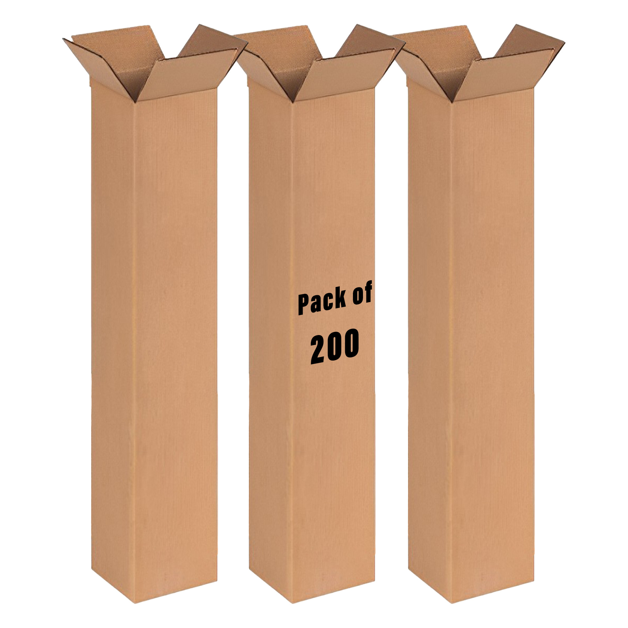 Kuber Industries Corrugated Box | 3 Ply Corrugated Packing Box | Corrugated for Shipping | Corrugated for Courier & Goods Transportation | L 3 x W 3 x H 19 Inch| Brown