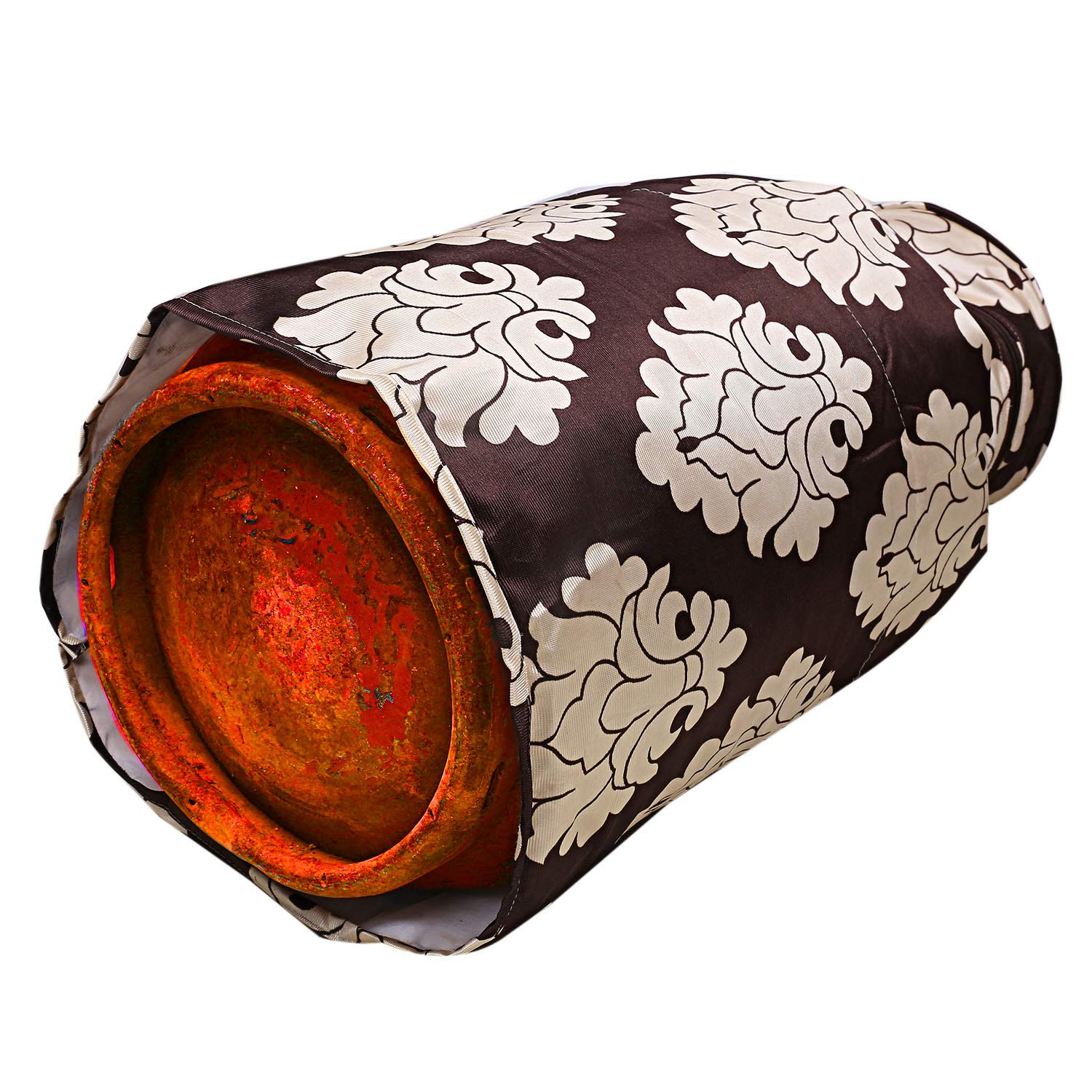Kuber Industries Cotton 1 Piece Cylinder Cover (Brown) -CTKTC6916
