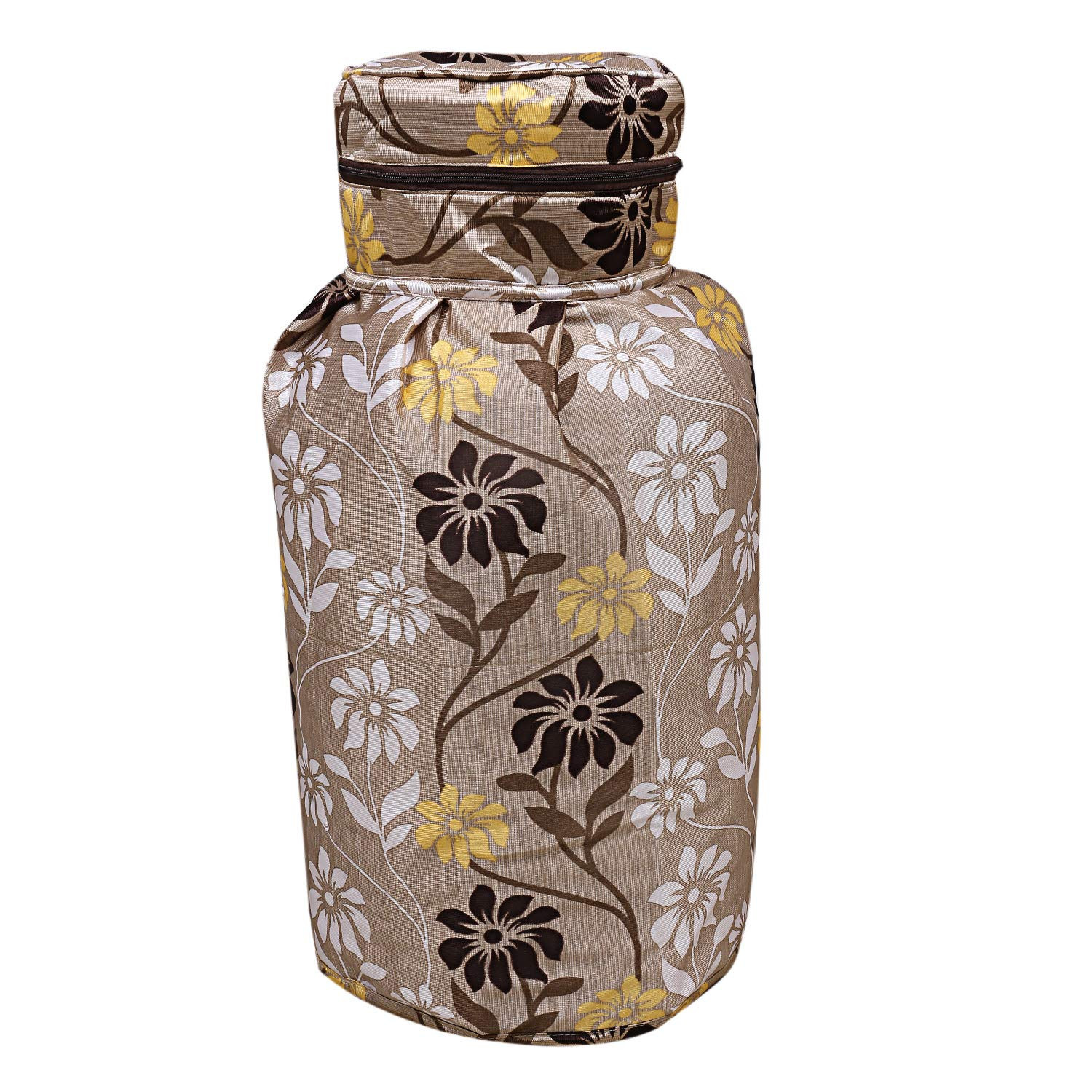 Kuber Industries Cotton 1 Piece Cylinder Cover (Gold) -CTKTC06912