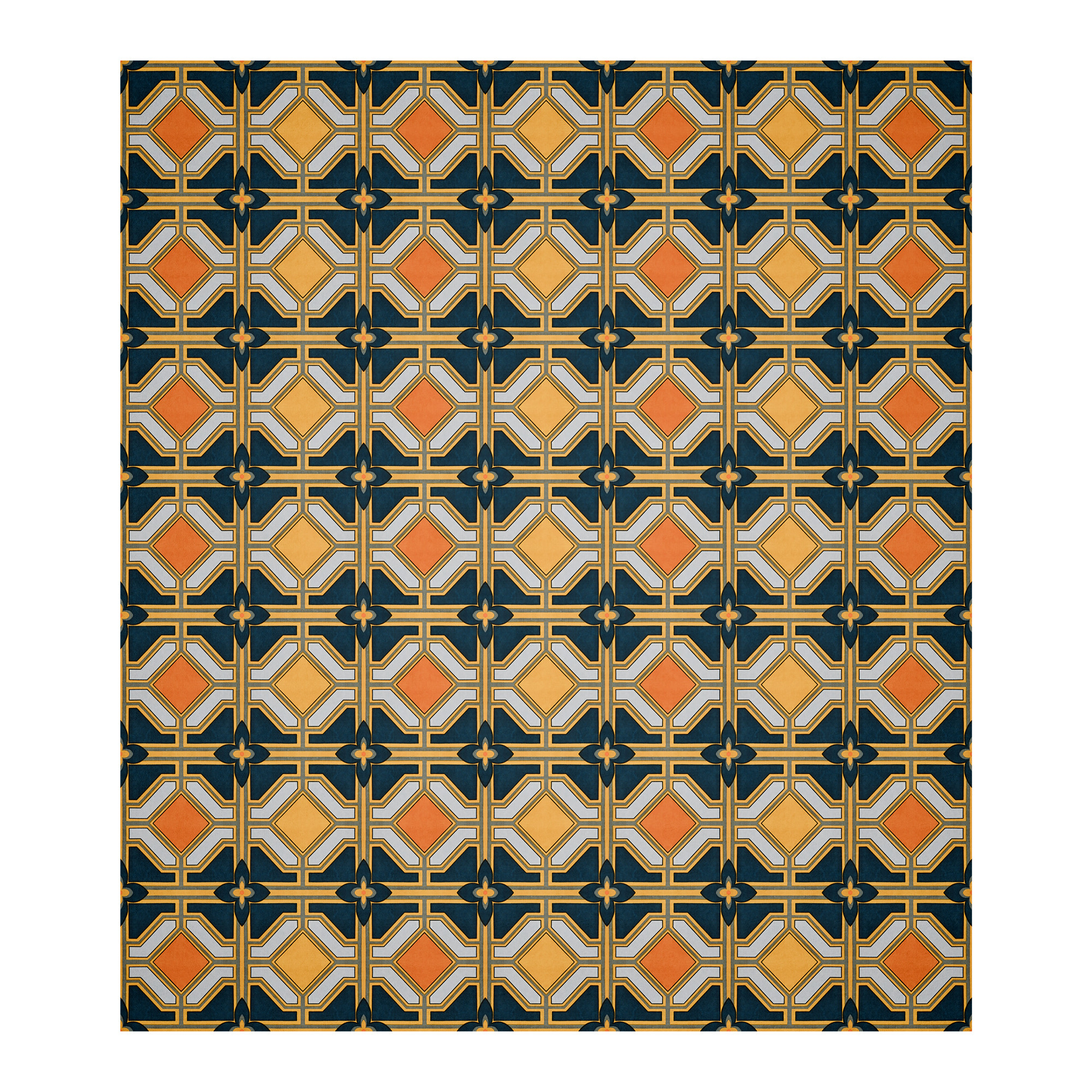 Kuber Industries Cotton 144 TC Double Bedsheet With 2 Pillow Covers  Machine Washable Soft Bedsheet For Living Room Home  Hotels  Zig Zag Print - Green  Orange