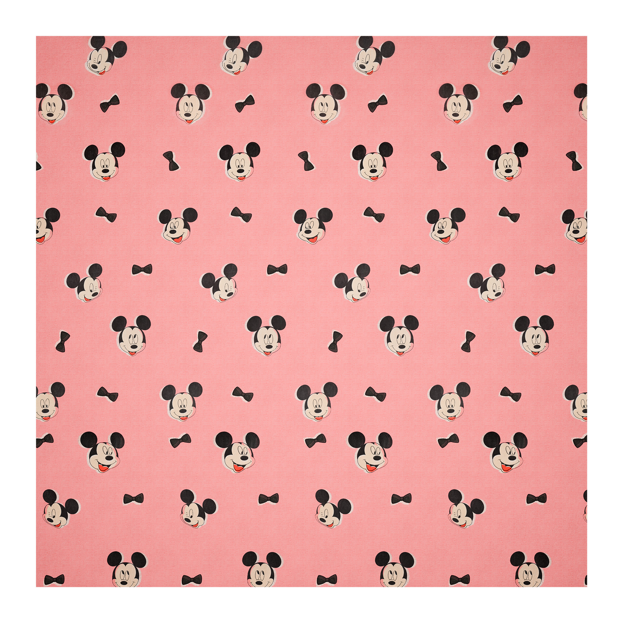 Kuber Industries Cotton 144 TC Double Bedsheet With 2 Pillow Covers  Machine Washable Soft Bedsheet For Living Room Home  Hotels  Mickey Print - Pink