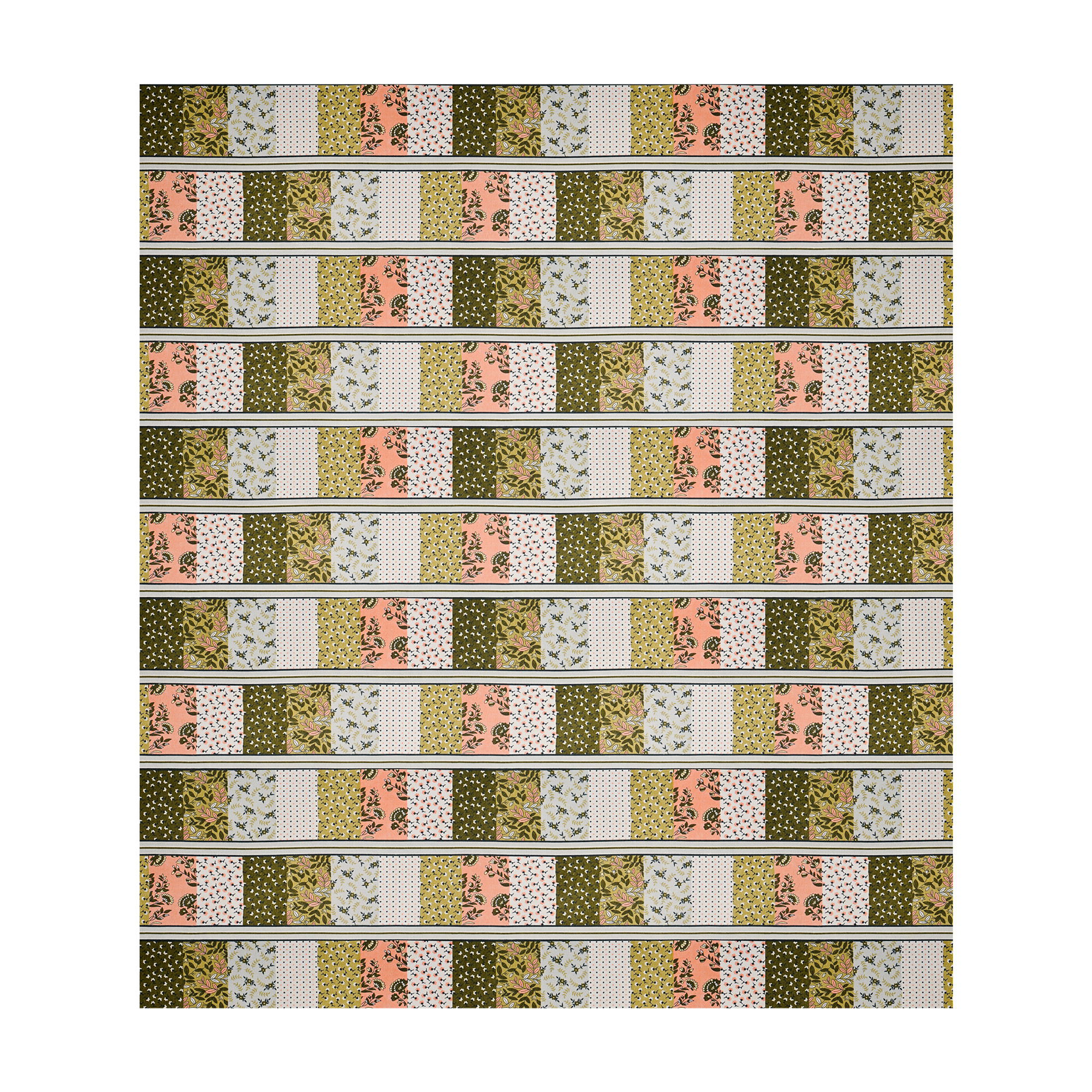 Kuber Industries Cotton 144 TC Double Bedsheet With 2 Pillow Covers  Machine Washable Soft Bedsheet For Living Room Home  Hotels  Barik Flower Print - Green