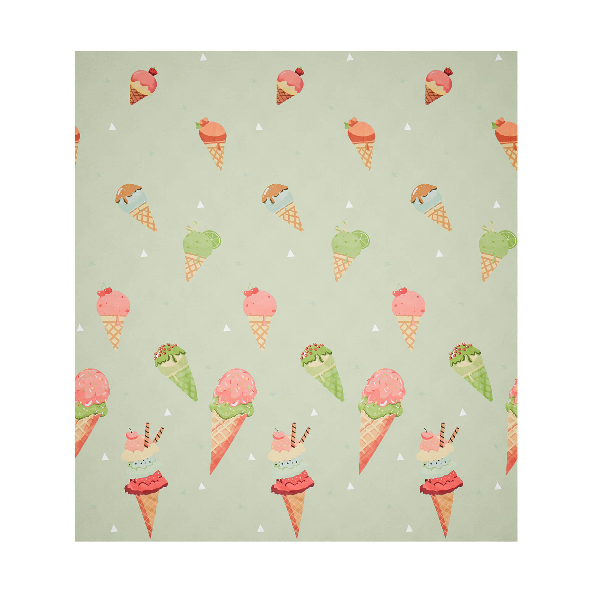 Kuber Industries Cotton 144 TC Double Bedsheet With 2 Pillow Covers  Machine Washable Soft Bedsheet For Living Room Home  Hotels  Kulfi Print - Green