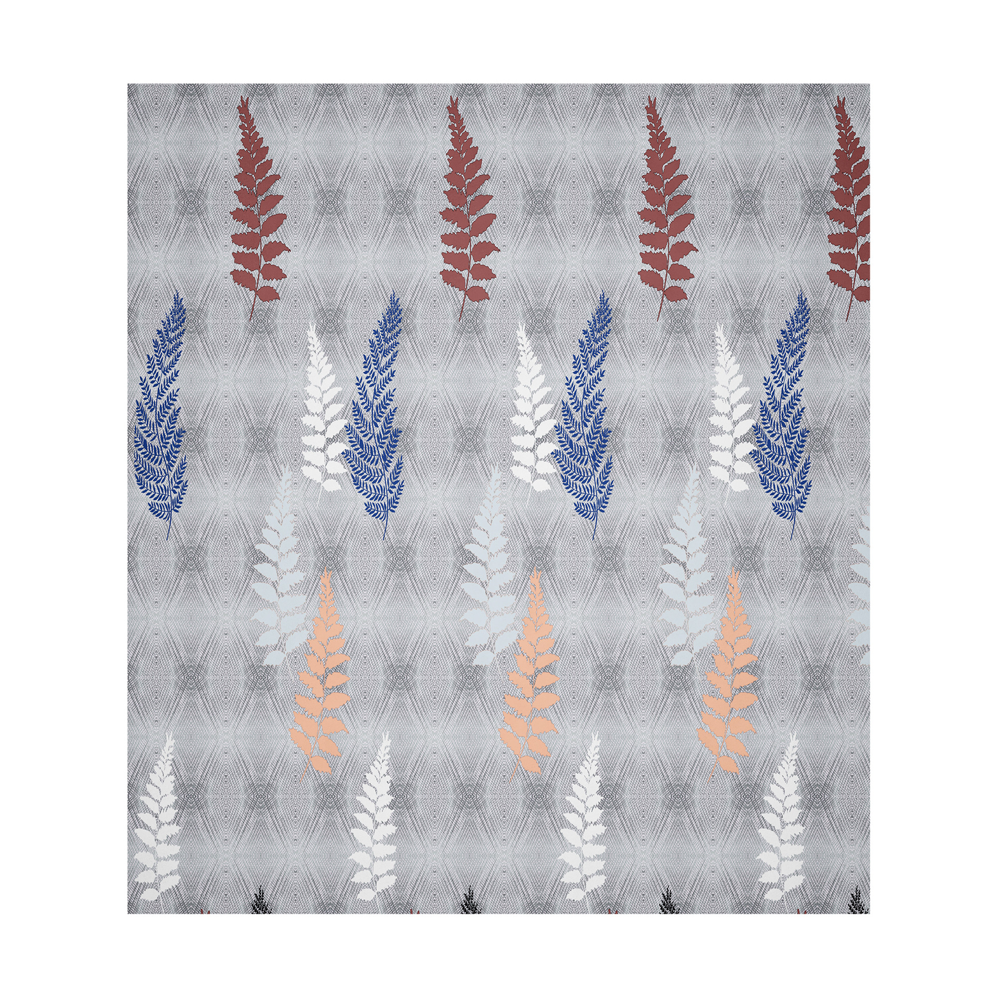 Kuber Industries Cotton 150 TC Double Bedsheet With 2 Pillow Covers  Machine Washable Soft Bedsheet For Living Room Home  Hotels  Leaf Fitted Print - Grey