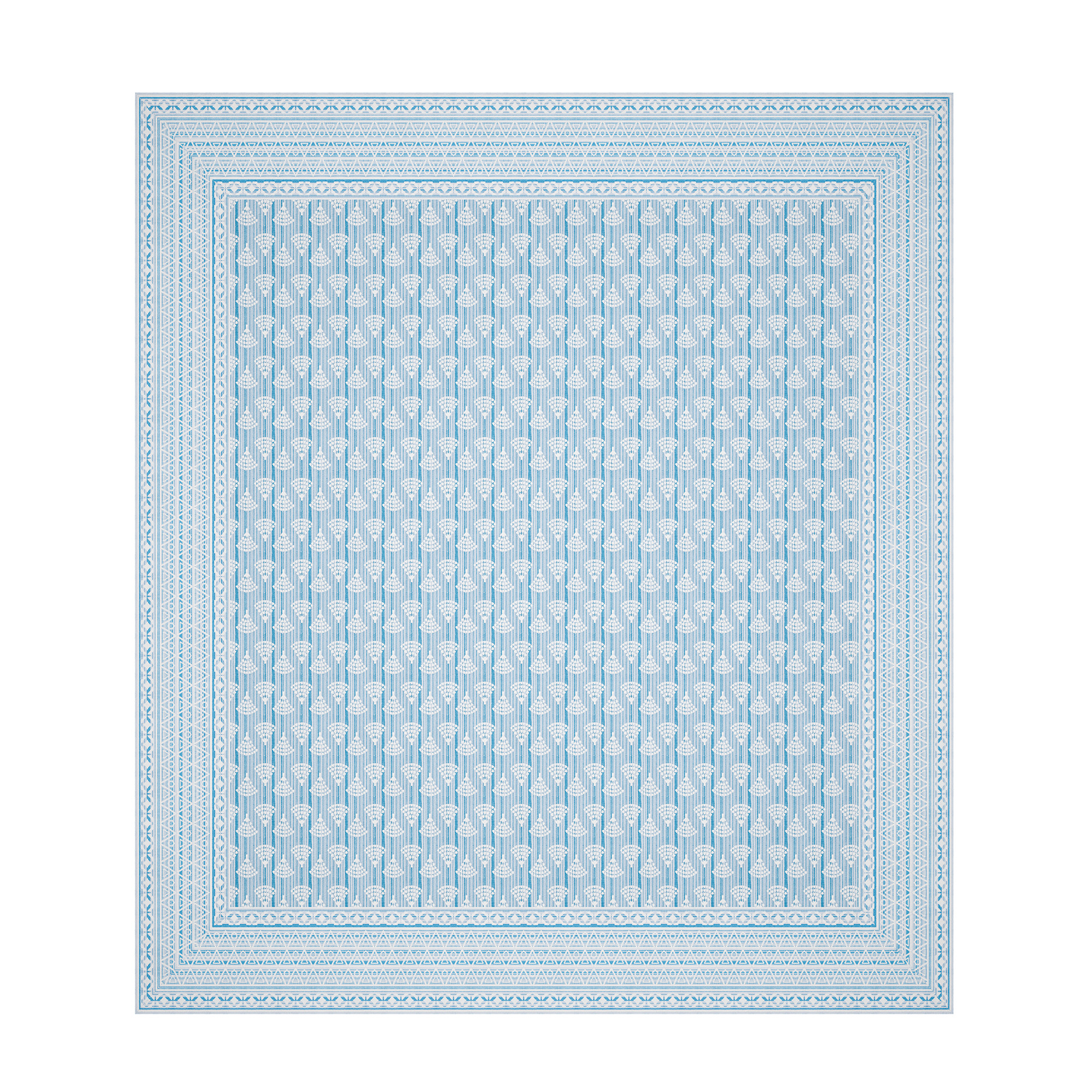 Kuber Industries Cotton 160 TC Double Bedsheet With 2 Pillow Covers  Machine Washable Soft Bedsheet For Living Room Home  Hotels  Triangle Border Heritage Print - Grey