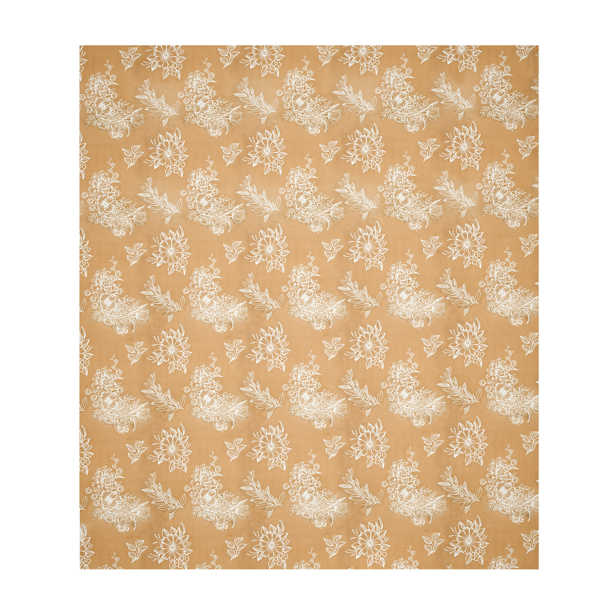 Kuber Industries Cotton 180 TC Double Bedsheet With 2 Pillow Covers  Machine Washable Soft Bedsheet For Living Room Home  Hotels  Lotus Fabio Print - Golden  White