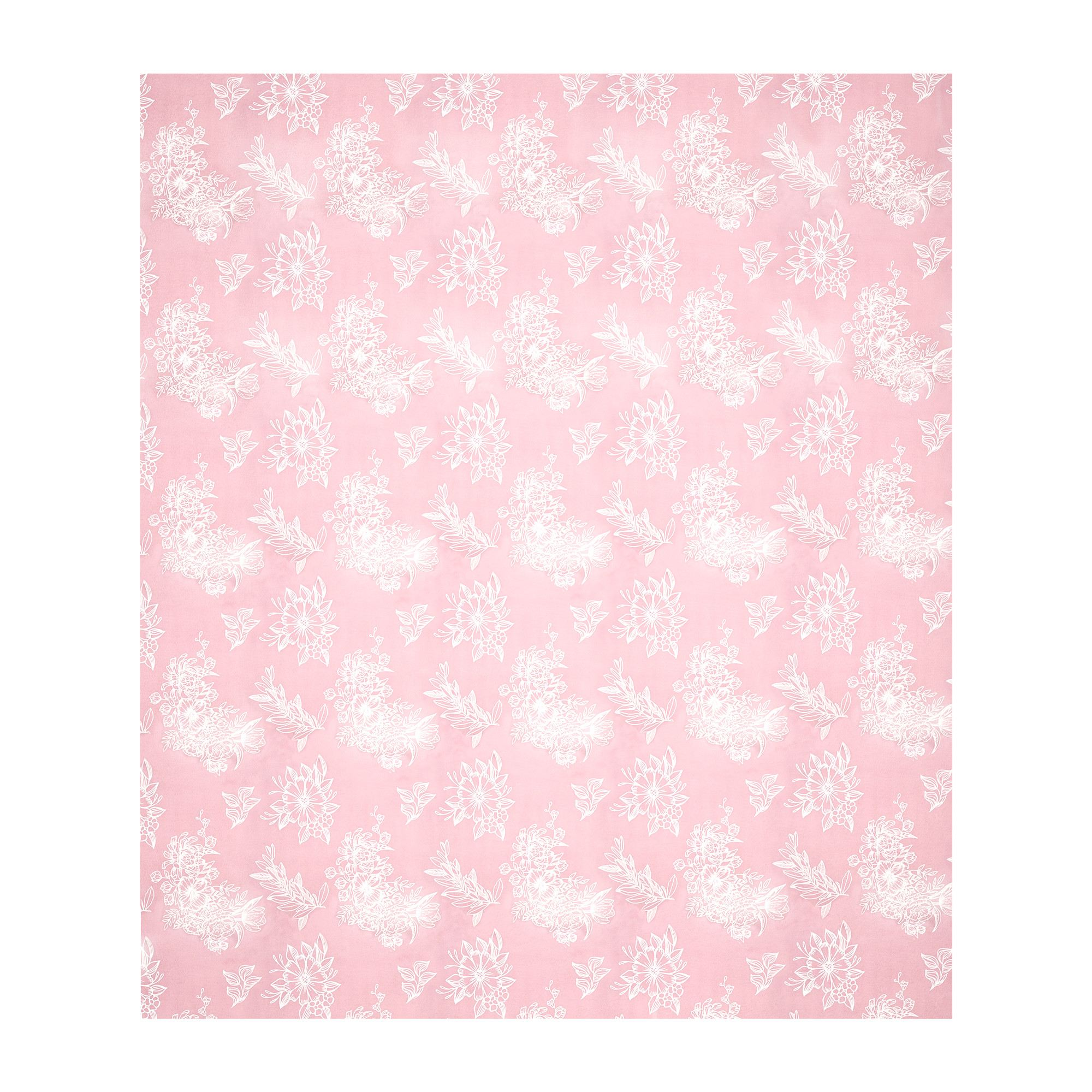 Kuber Industries Cotton 180 TC Double Bedsheet With 2 Pillow Covers  Machine Washable Soft Bedsheet For Living Room Home  Hotels  Lotus Fabio Print - Pink  White