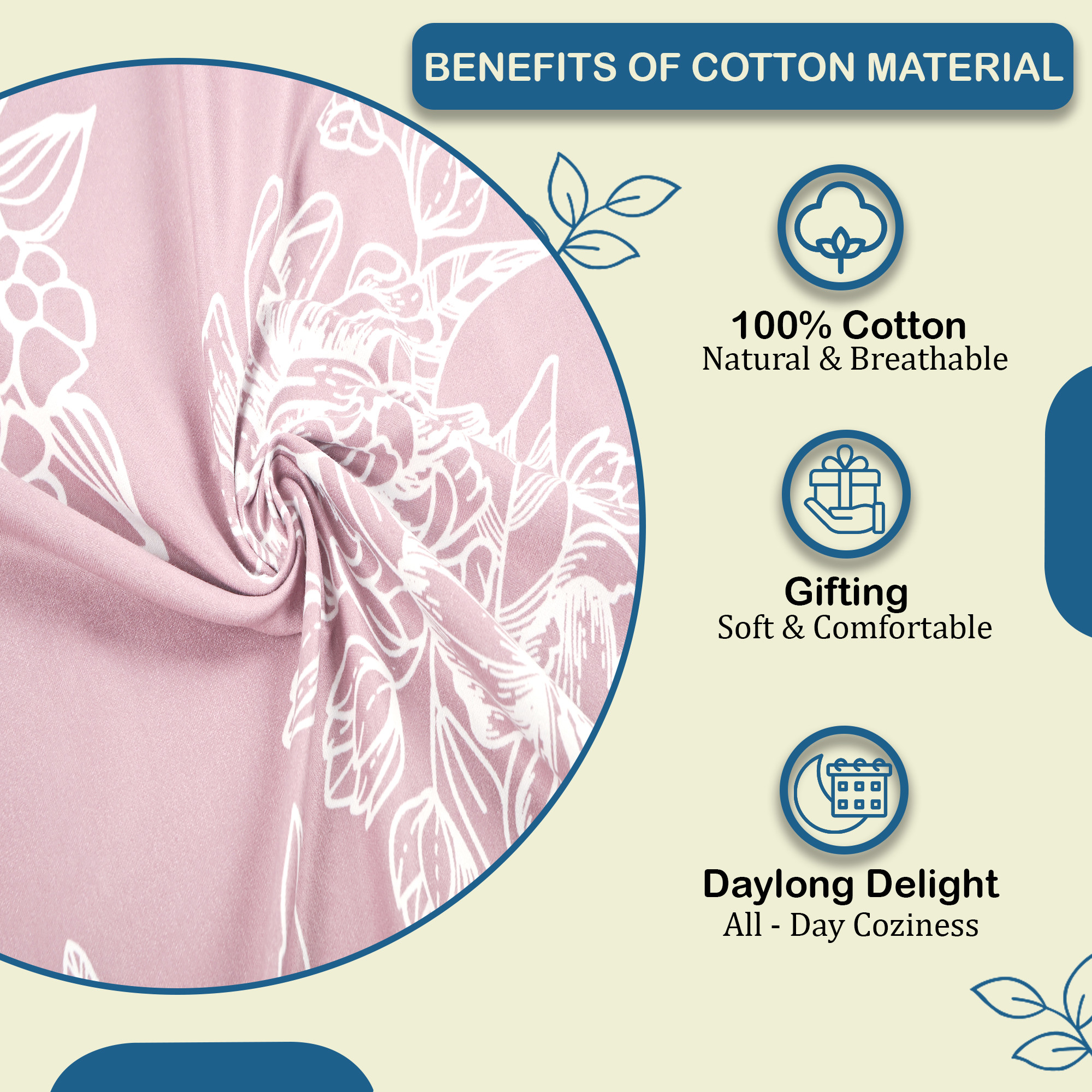 Kuber Industries Cotton 180 TC Double Bedsheet With 2 Pillow Covers  Machine Washable Soft Bedsheet For Living Room Home  Hotels  Lotus Fabio Print - Pink  White