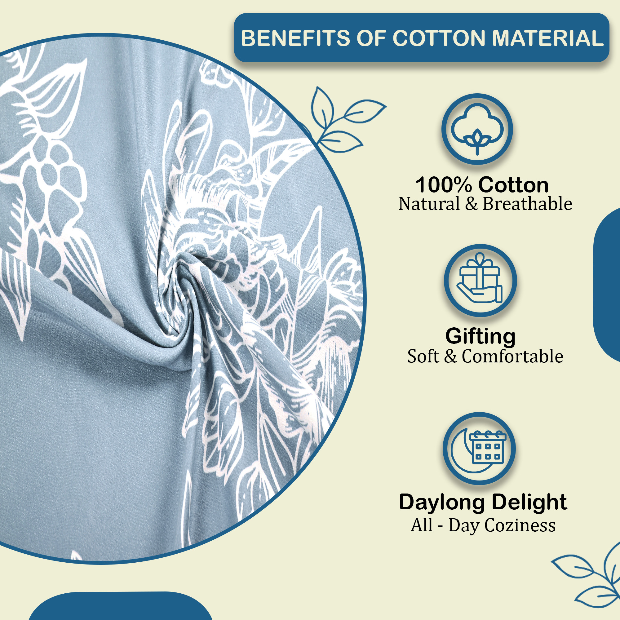 Kuber Industries Cotton 180 TC Double Bedsheet With 2 Pillow Covers  Machine Washable Soft Bedsheet For Living Room Home  Hotels  Lotus Fabio Print - Grey  White