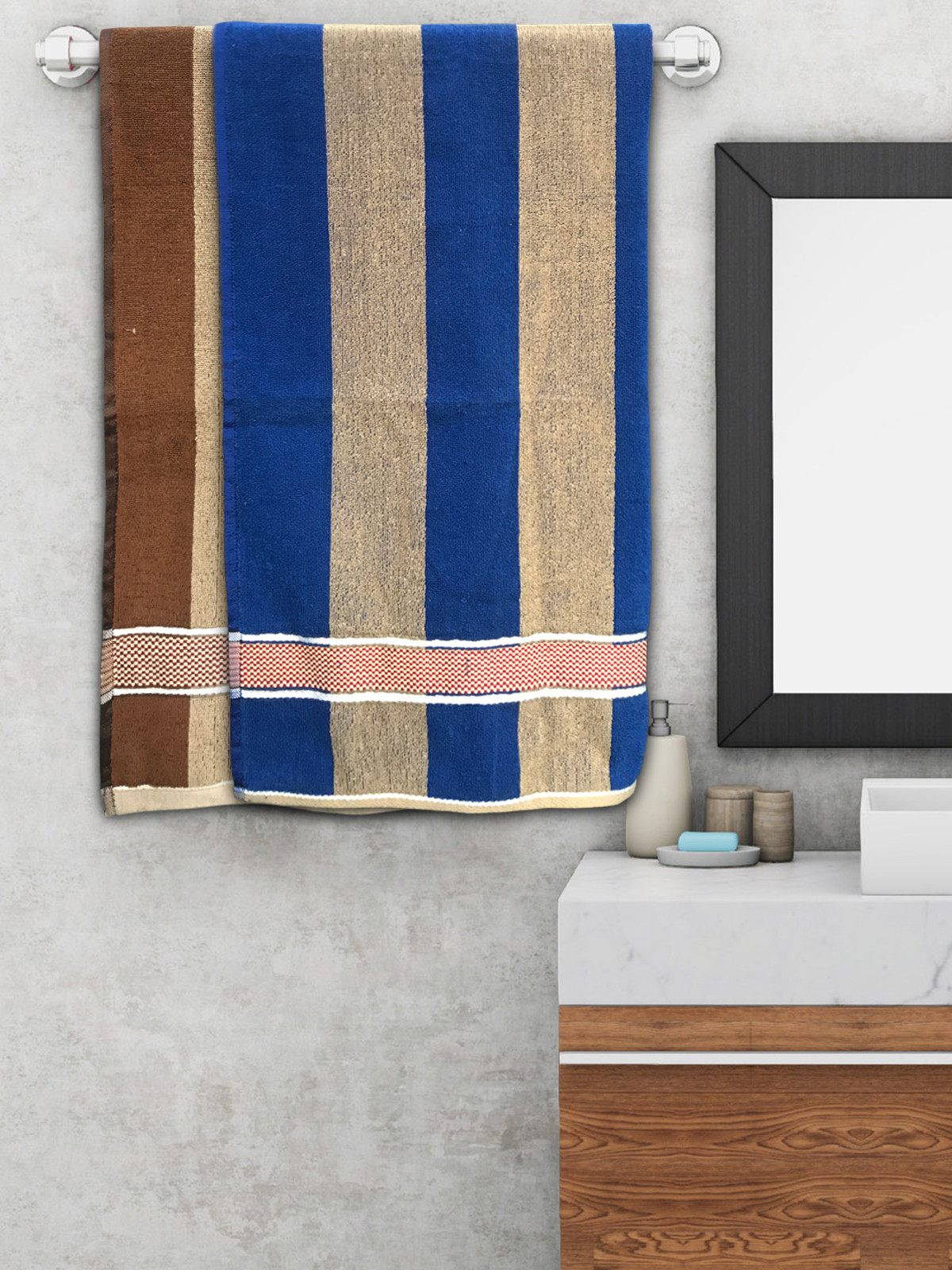 Kuber Industries Cotton 2 Pieces Luxurious, Soft, 100% Cotton Towel, 30