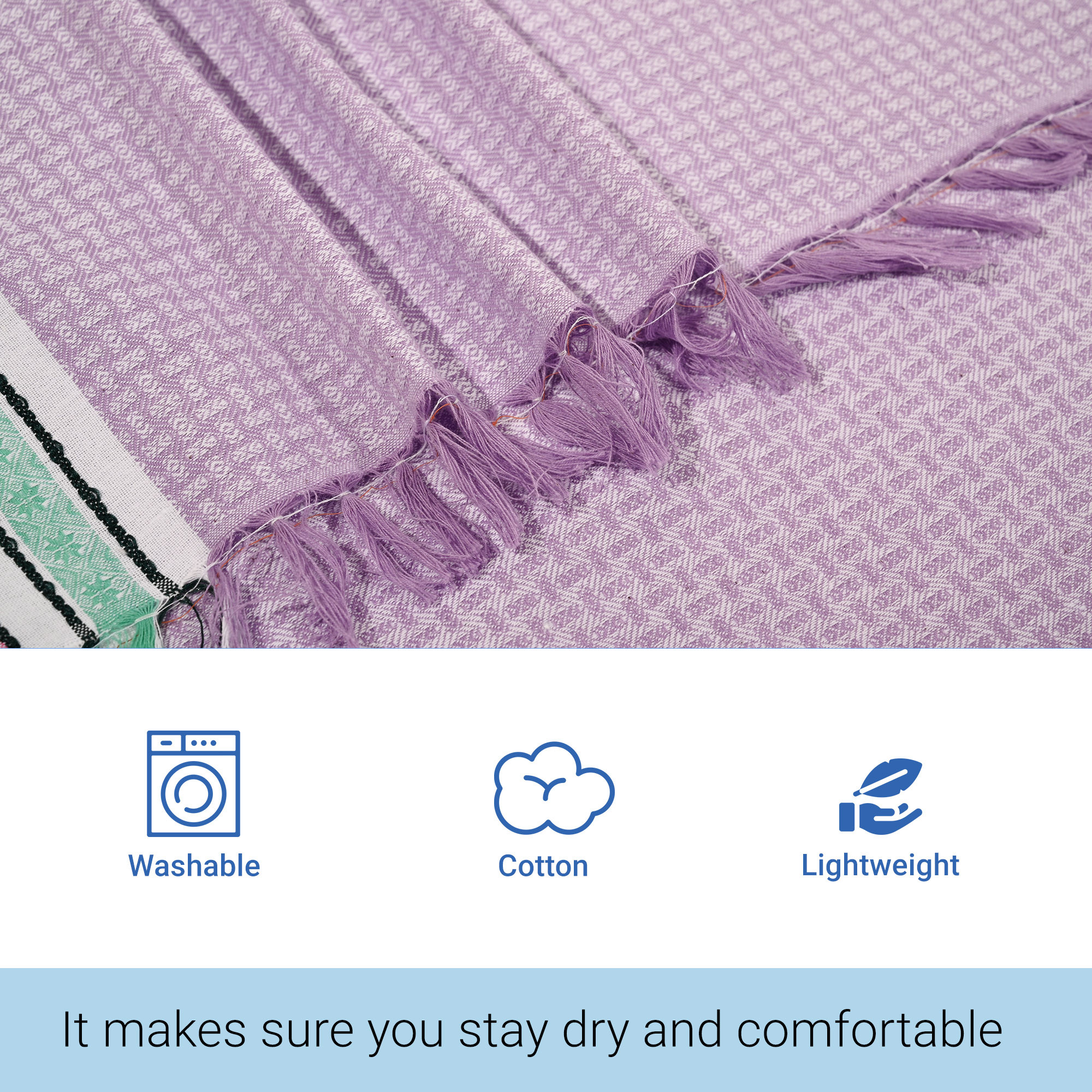 Kuber Industries Cotton Bath Towel for Women  Unisex Swimming  Bathing Towel  30x60 Inch  Travel Cotton Towel  Gamcha  Assorted