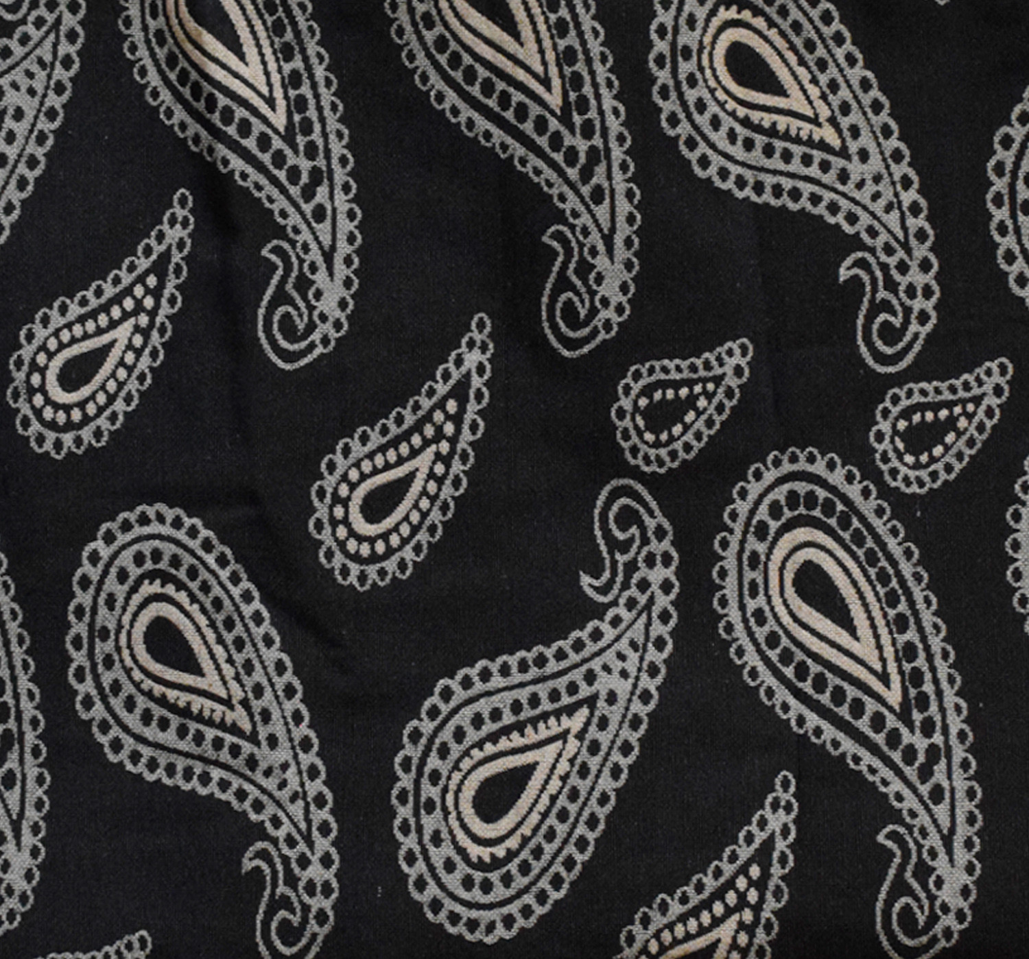Kuber Industries Cotton Carry Print 6 Seater Dining Table Cover/Table Cloth For Home & Dining Table (Black) 54KM4373