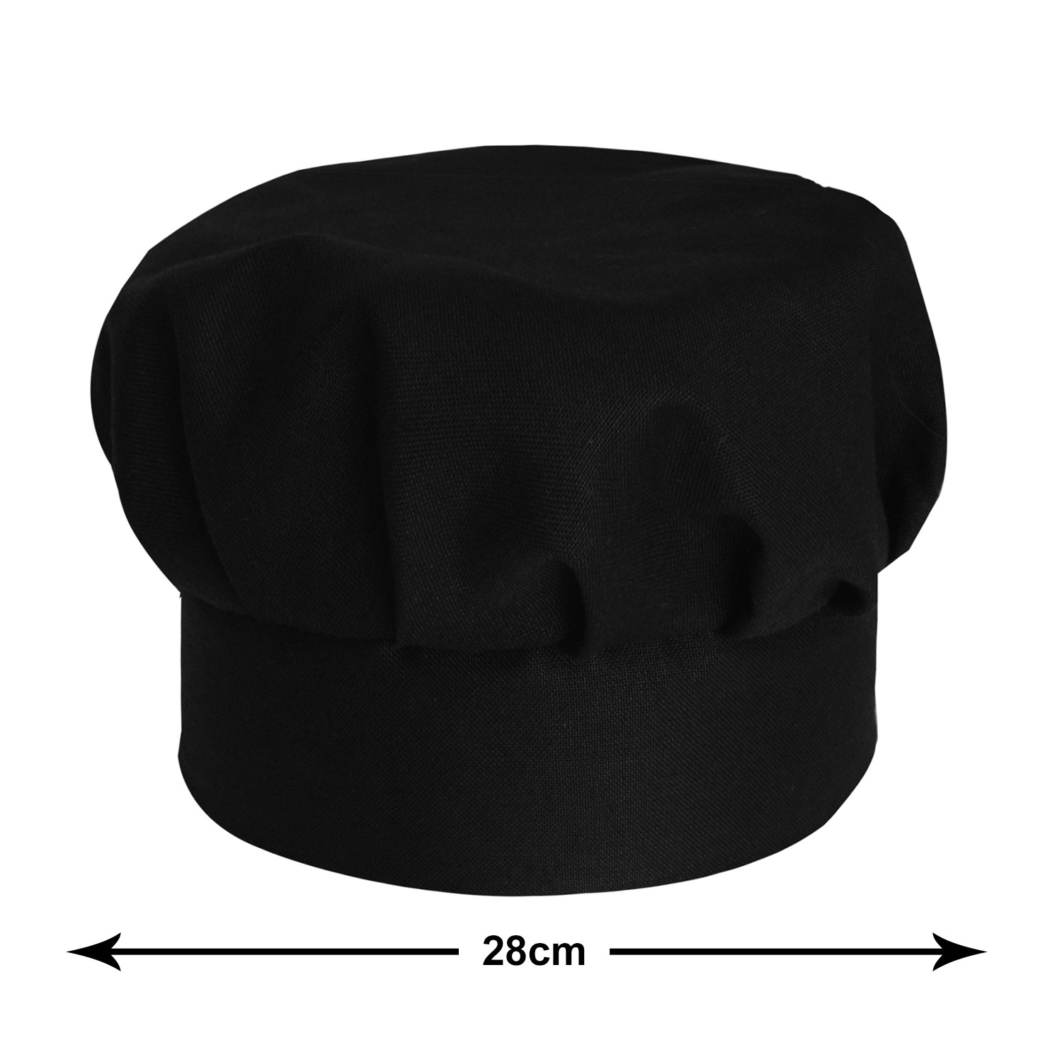 Kuber Industries Cotton Cooking Chef Cap (Black)