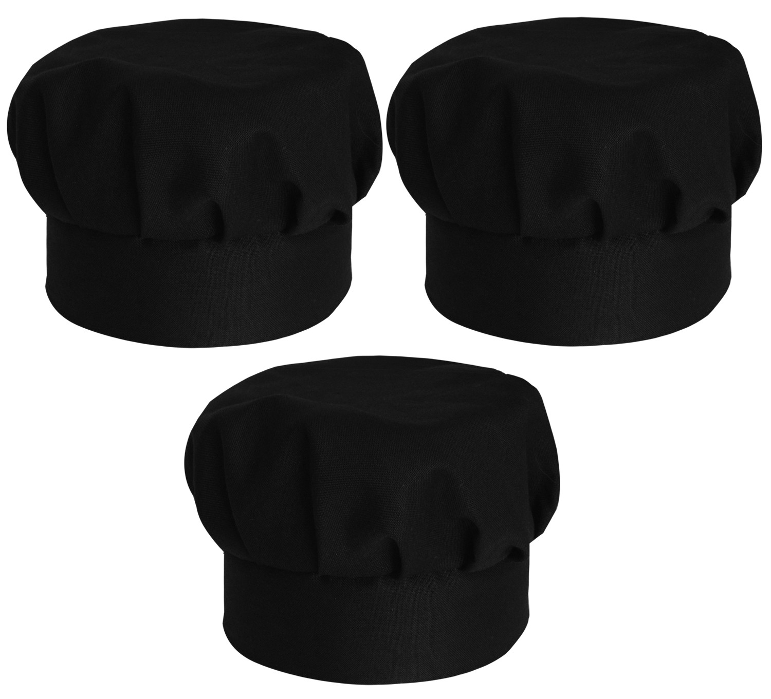 Kuber Industries Cotton Cooking Chef Cap (Black)