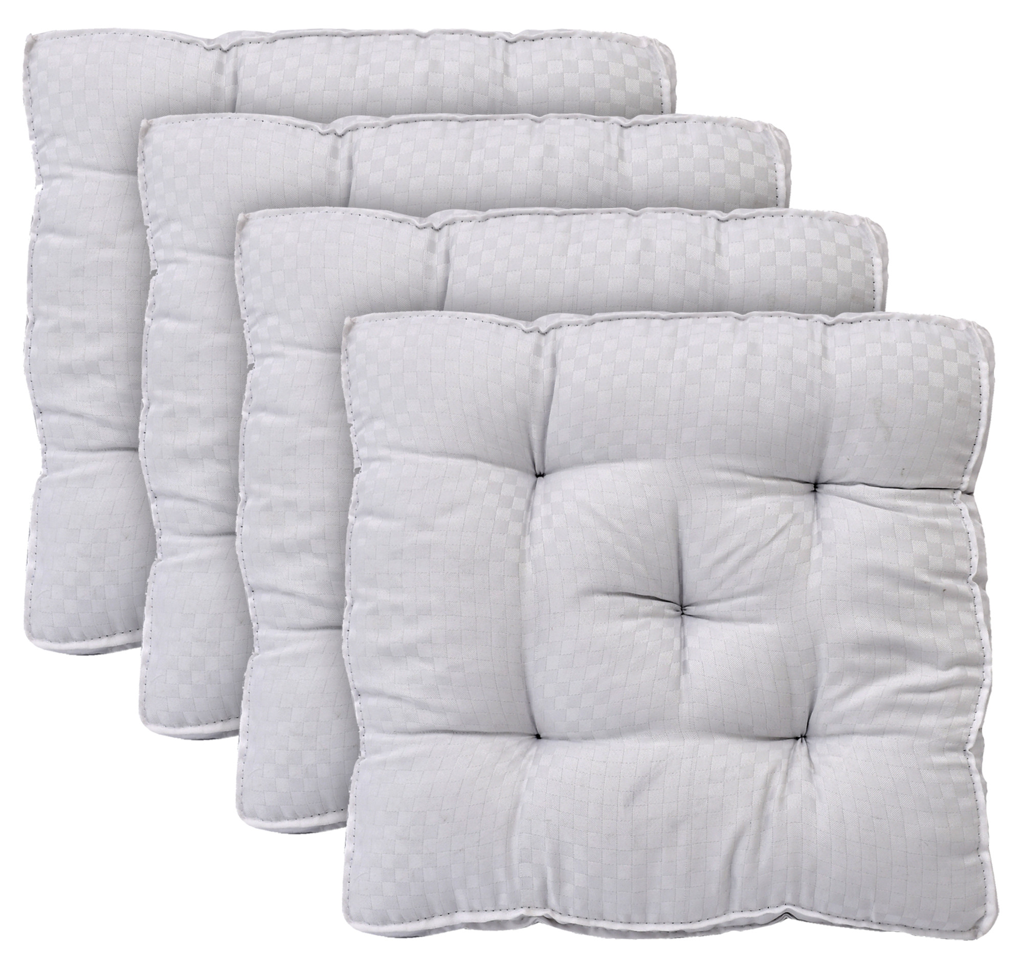 Kuber Industries Cotton Decorative Fabric Chairpad/Back Support/Seat Cushion and Handmade Quilting,14