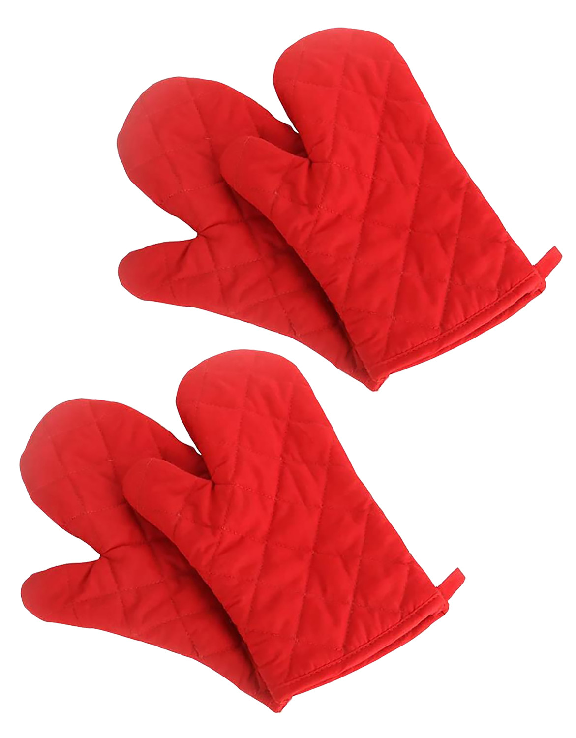 Kuber Industries Cotton Microwave Oven Gloves,(Red)-HS43KUBMART26085