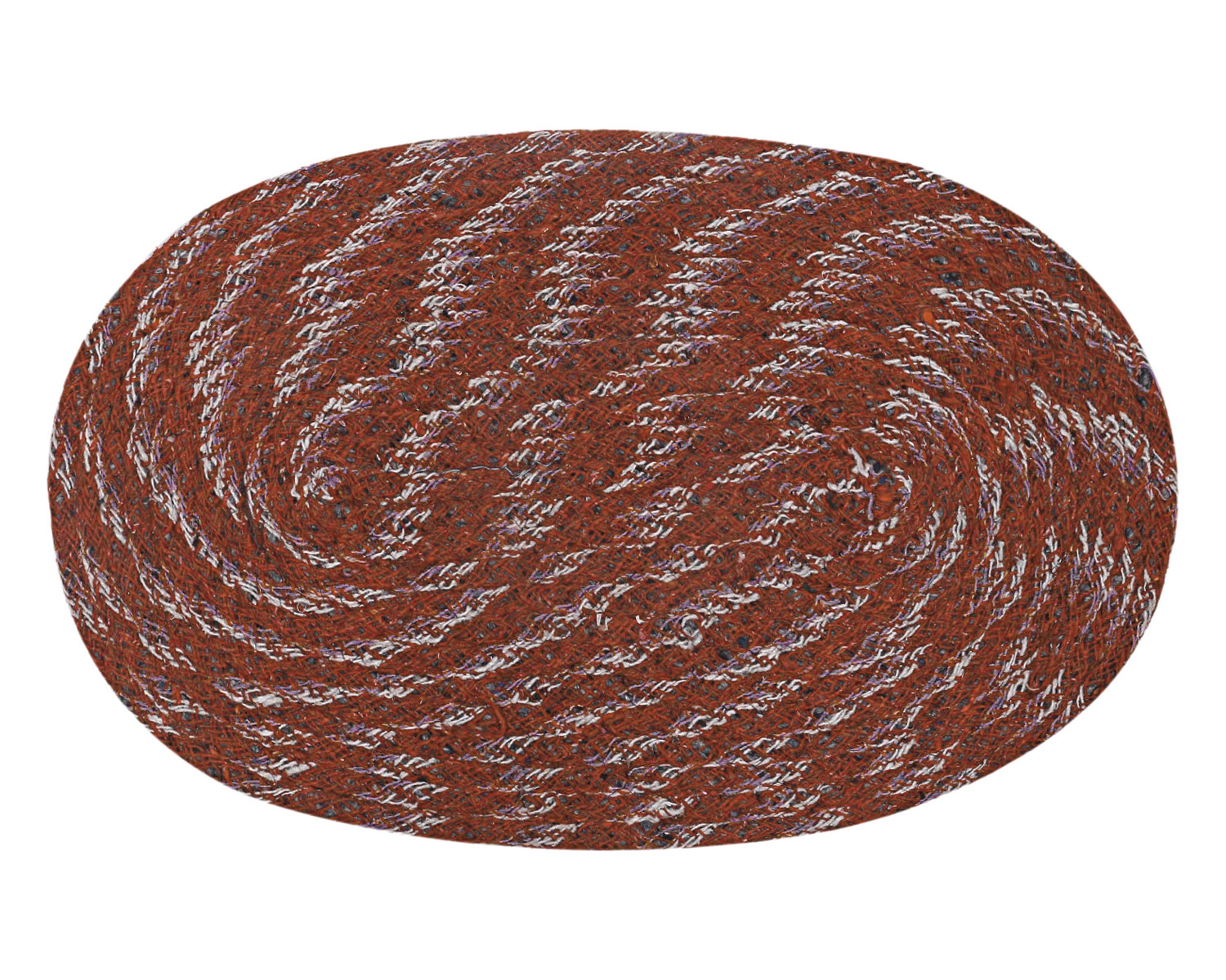 Kuber Industries Cotton Oval Door Mat For Porch/Kitchen/Bathroom/Laundry Room,(Maroon) 54KM3944