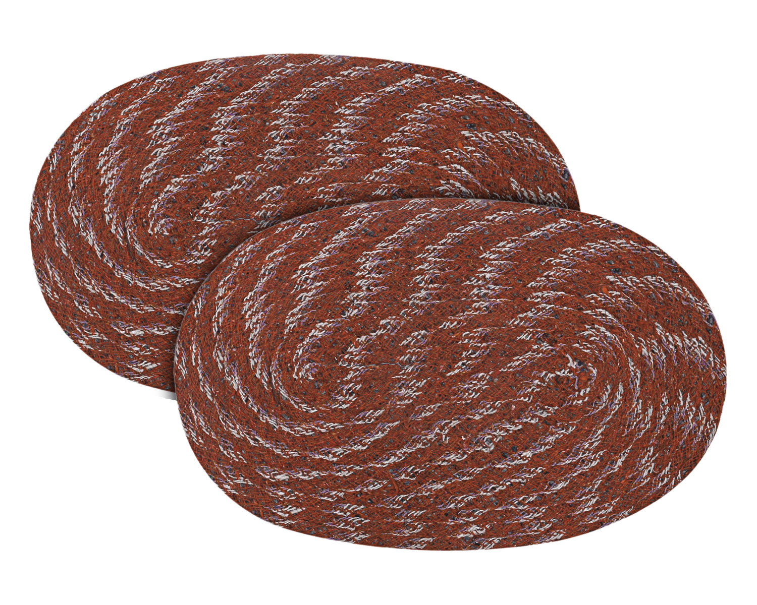 Kuber Industries Cotton Oval Door Mat For Porch/Kitchen/Bathroom/Laundry Room,(Maroon) 54KM3944