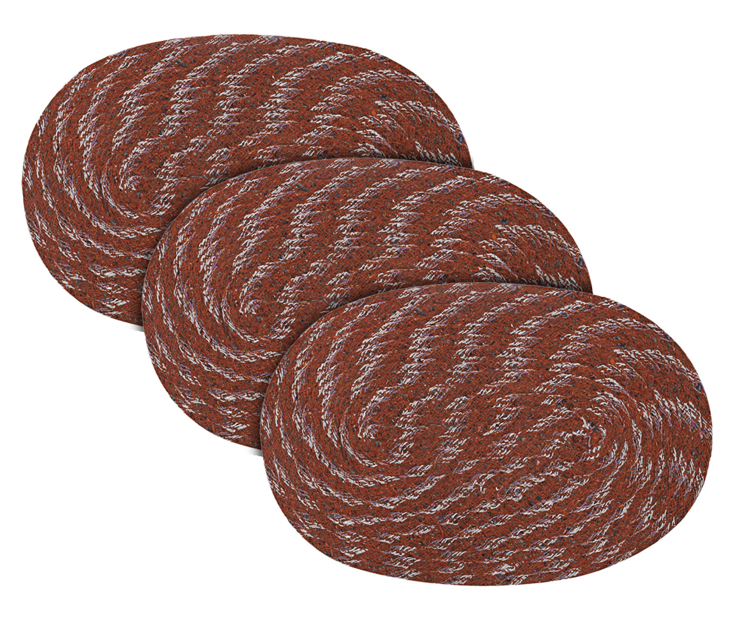 Kuber Industries Cotton Oval Door Mat For Porch/Kitchen/Bathroom/Laundry Room,(Maroon) 54KM3944