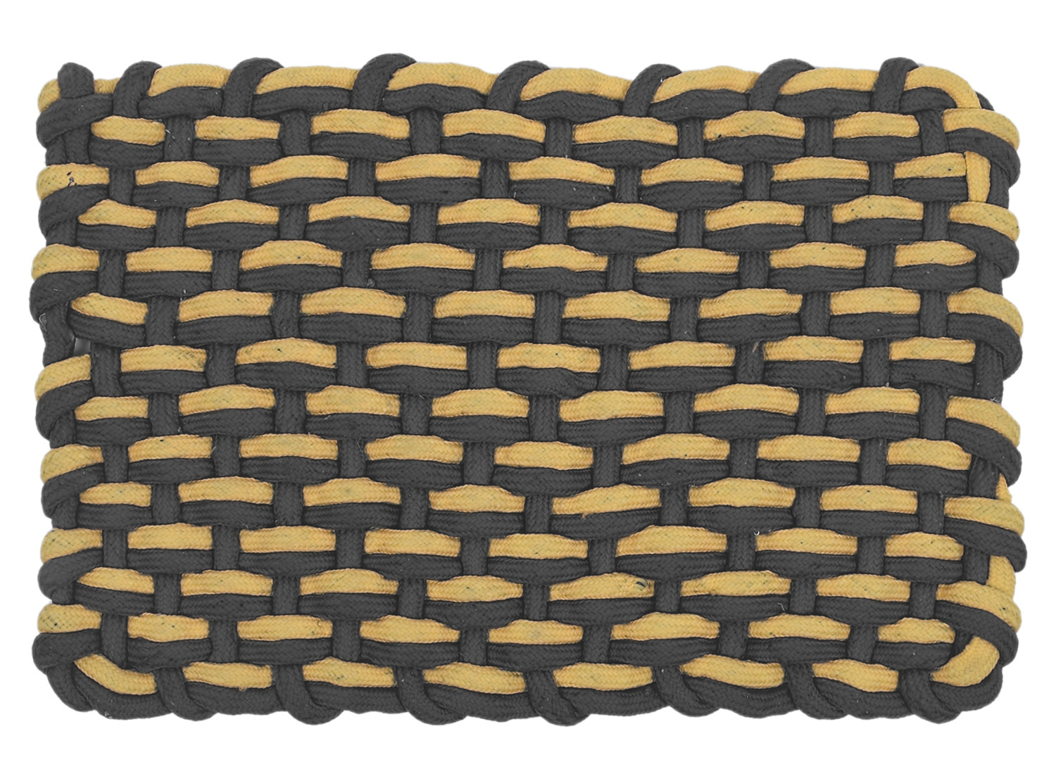 Kuber Industries Cotton Rectangle Door Mat For Porch/Kitchen/Bathroom/Laundry Room,(Black) 54KM3968