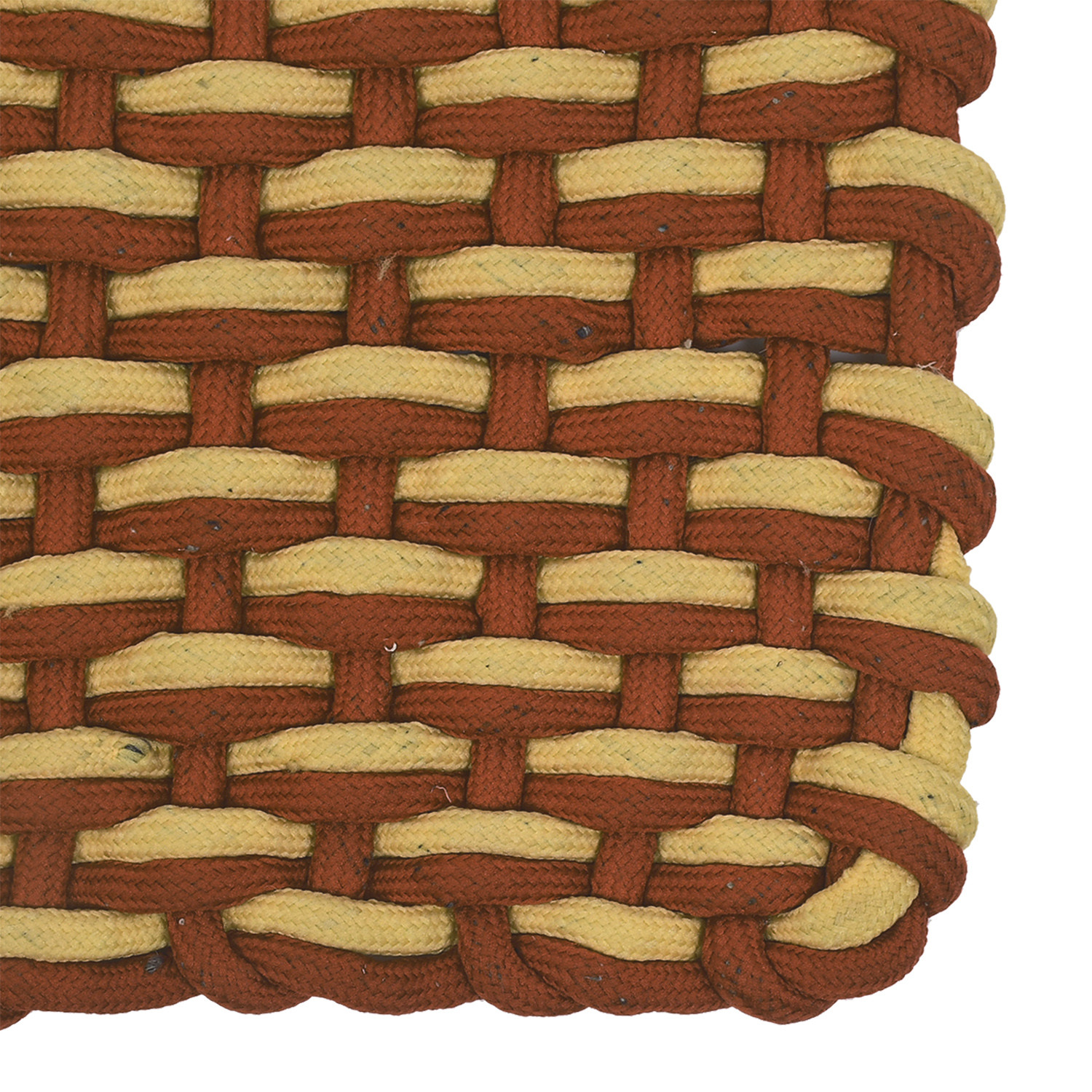 Kuber Industries Cotton Rectangle Door Mat For Porch/Kitchen/Bathroom/Laundry Room,(Brown) 54KM3964