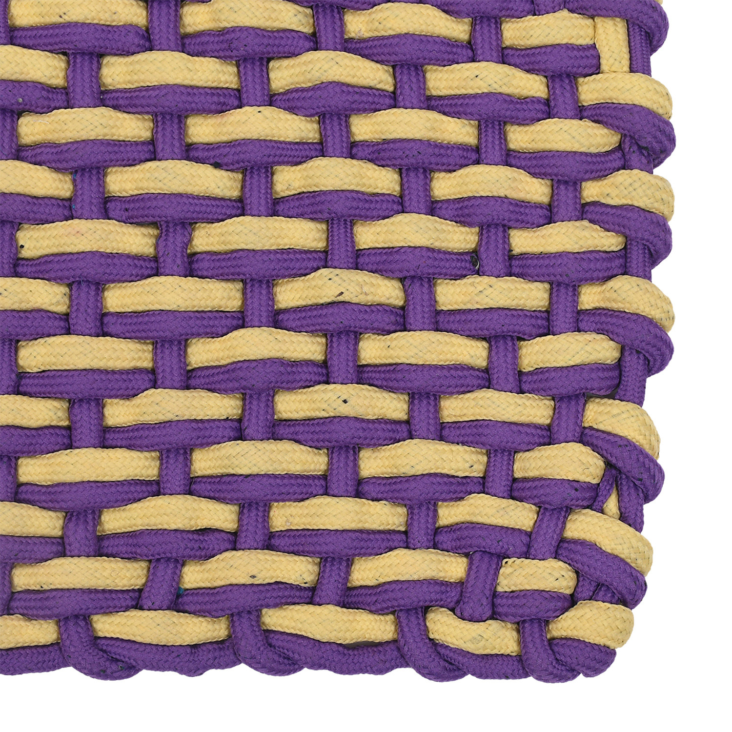 Kuber Industries Cotton Rectangle Door Mat For Porch/Kitchen/Bathroom/Laundry Room,(Purple) 54KM3972