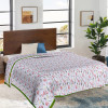 Kuber Industries Cotton Soft Lightweight Floral Design Reversible Single Bed Dohar|Blanket|AC Quilt for Home &amp; Travel (Light Pink)
