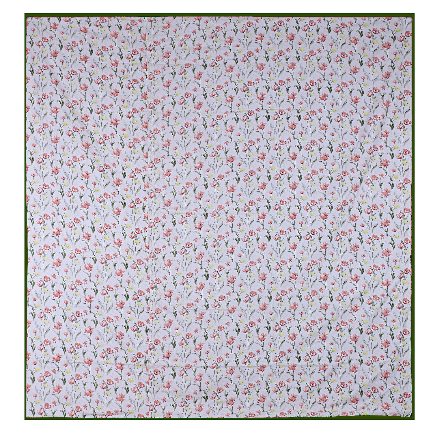 Kuber Industries Cotton Soft Lightweight Floral Design Reversible Single Bed Dohar|Blanket|AC Quilt for Home & Travel (Light Pink)