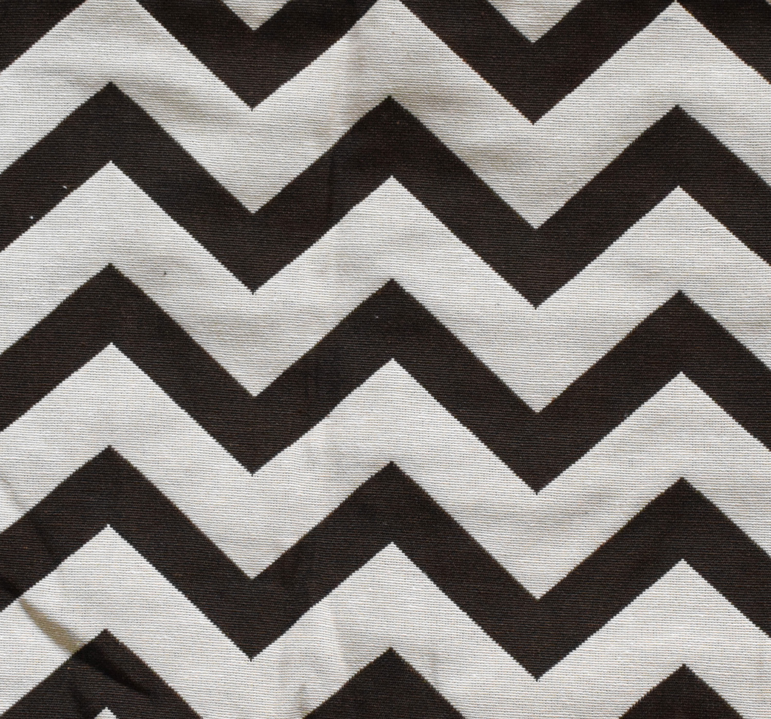 Kuber Industries Cotton Zig Zag Print 4 Seater Center Table Cover/Table Cloth For Home Decorative 60 In. x 40 In. (Brown) 54KM4377