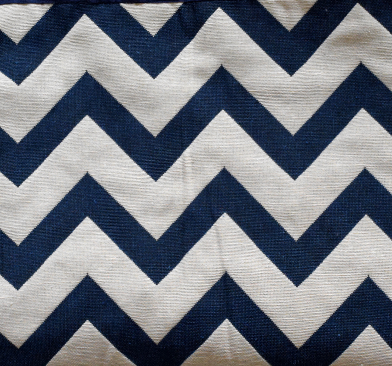 Kuber Industries Cotton Zig Zag Print 4 Seater Center Table Cover/Table Cloth For Home Decorative 60 In. x 40 In. (Blue) 54KM4378