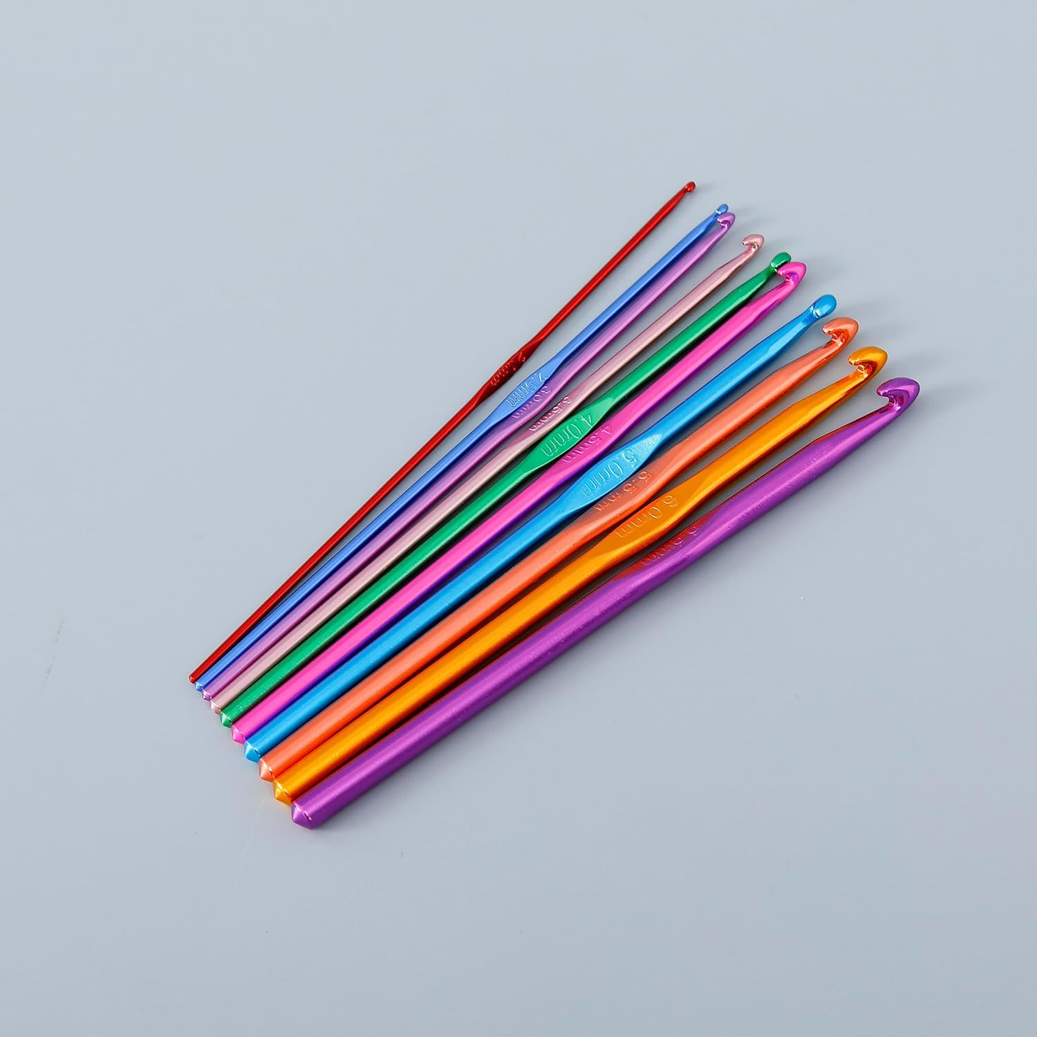 Kuber Industries Crochet Hook Needle Set With Case|Ergonomic Sewing Knitting Needle Kit (Black)
