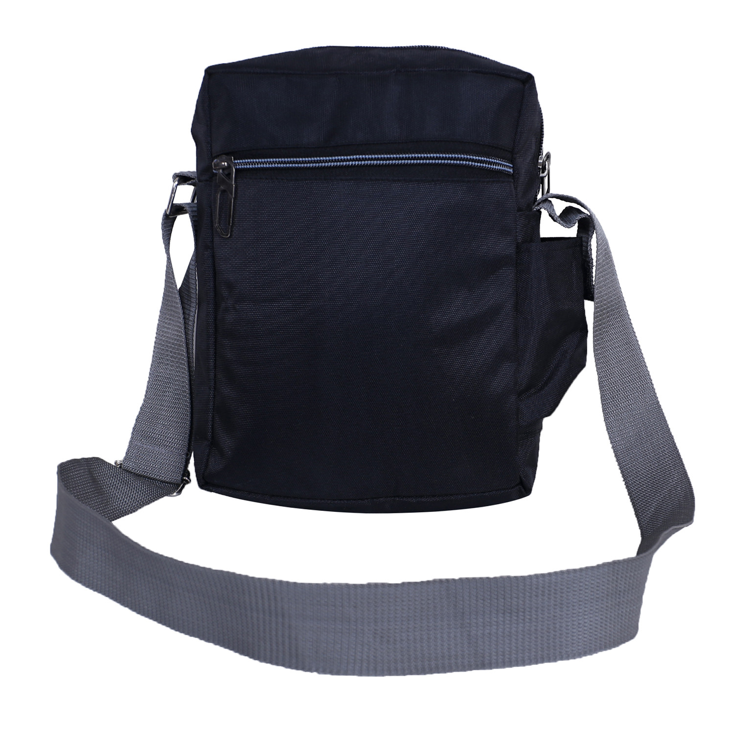 Kuber Industries Crossbody Bag  Classic Messenger Bag  Journey Shoulder Bag  Sling Bag with Adjustable Strap  Zipper Messenger Bag  Crossbody Backpack for Camping  Black