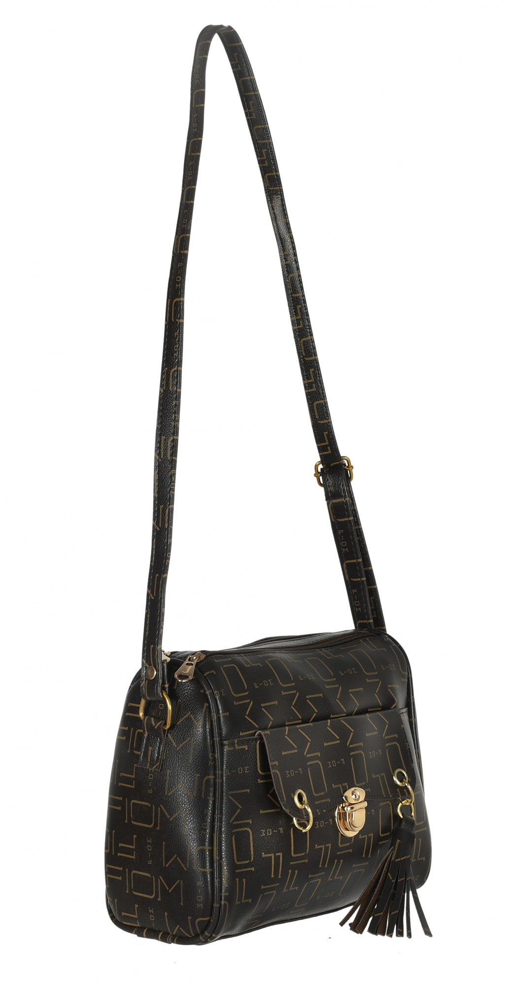 Kuber Industries Crossbody Bag for Women Stylish Designer Purse with Adjustable Shoulder Strap (Brown)