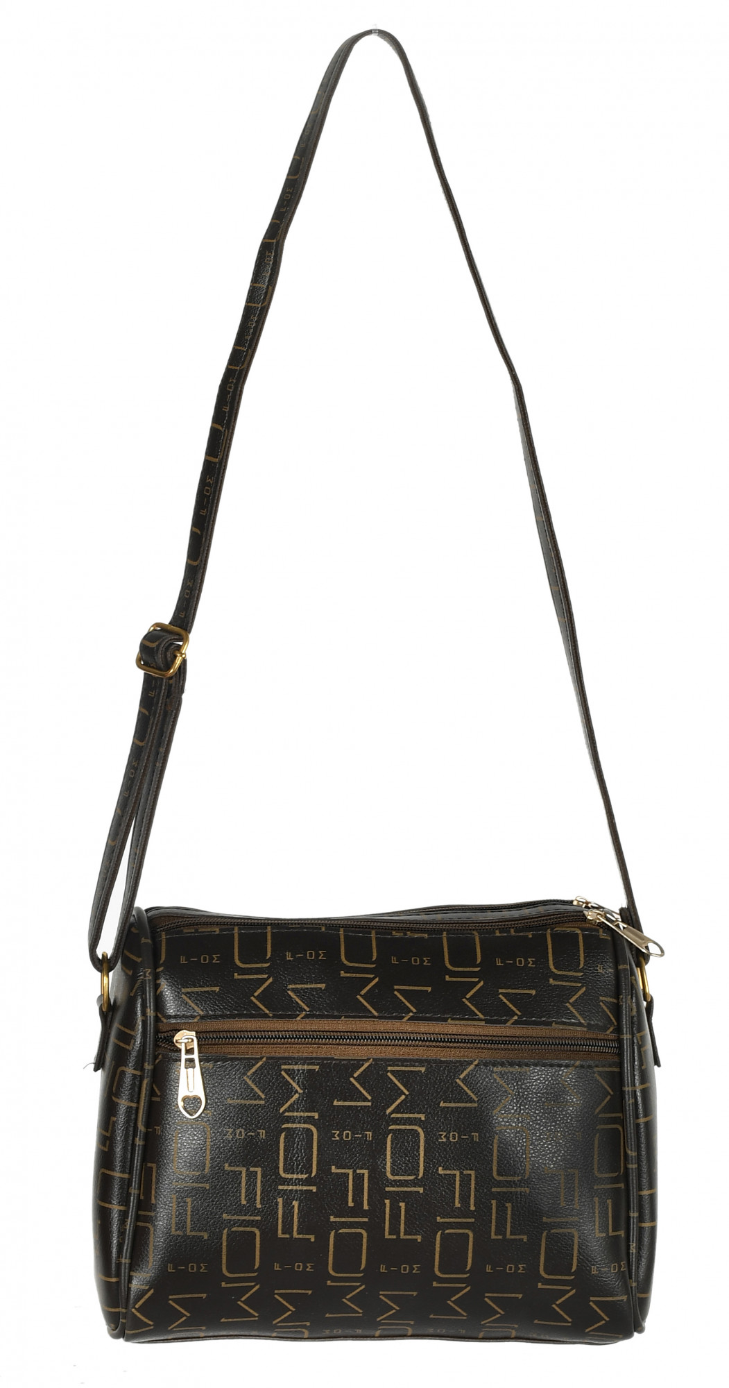 Kuber Industries Crossbody Bag for Women Stylish Designer Purse with Adjustable Shoulder Strap (Brown)